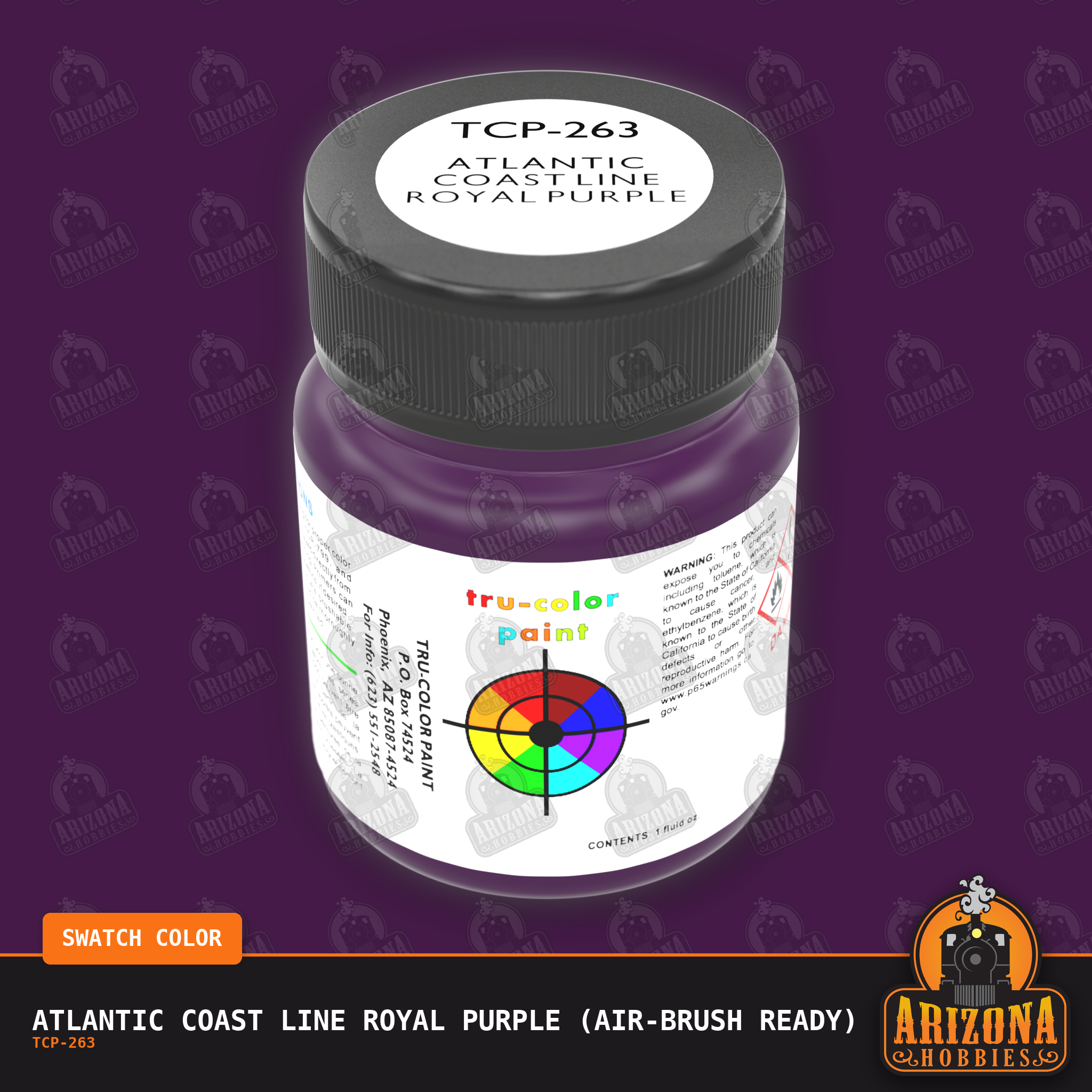Atlantic Coast Line ROYAL PURPLE 1-oz bottle (Air-brush) Tru-Color Paint