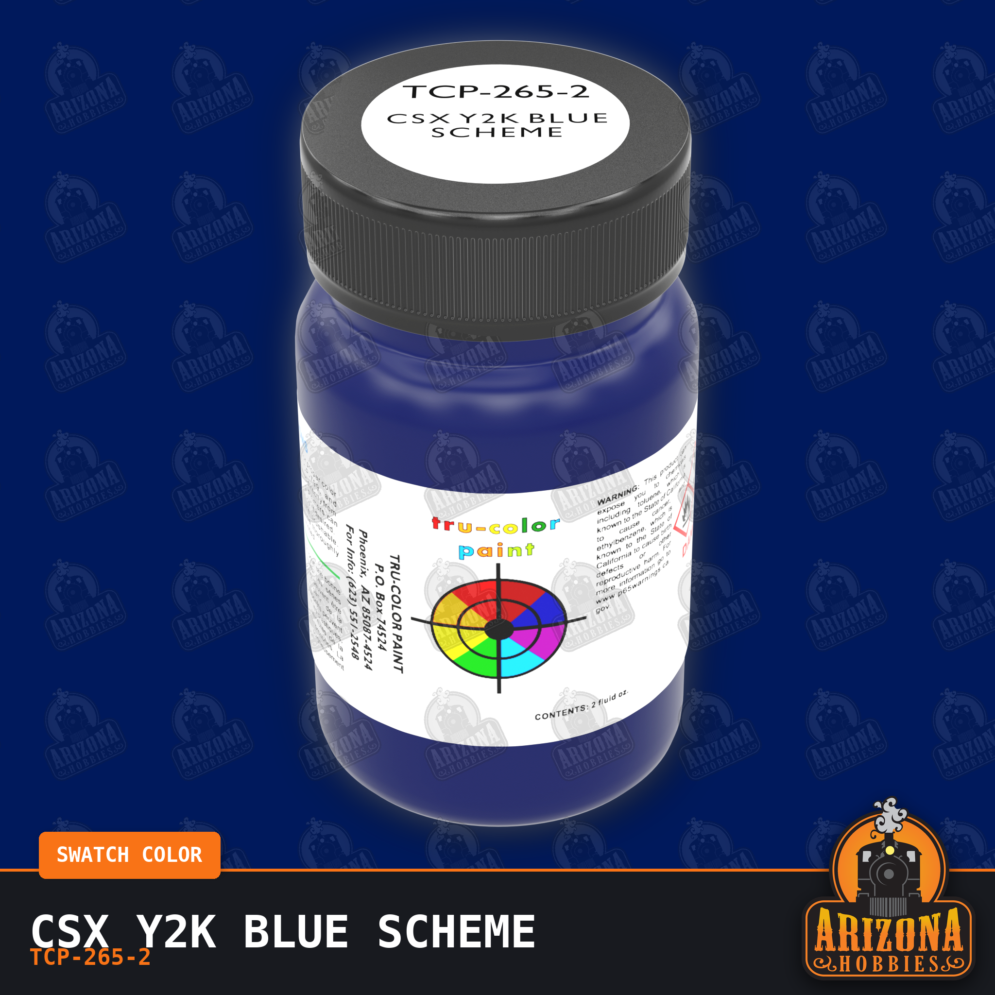 CSX Y2K BLUE Scheme 2-oz bottle (Air-brush) Tru-Color Paint SPECIAL ORDER ONLY