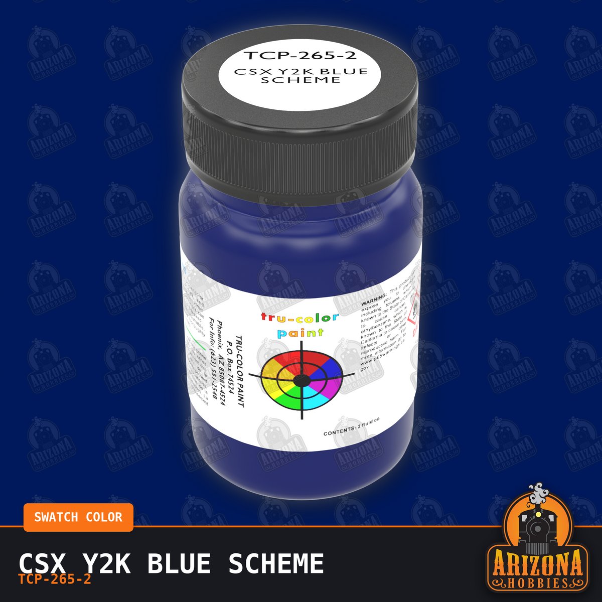 CSX Y2K BLUE Scheme 2-oz bottle (Air-brush) Tru-Color Paint SPECIAL ORDER ONLY