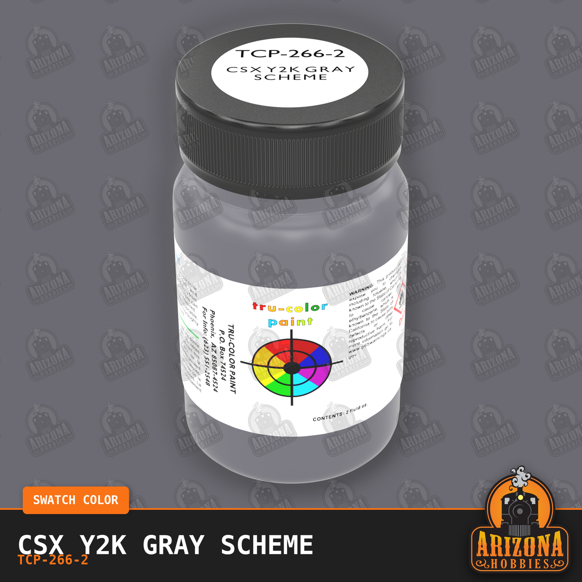 CSX Y2K GRAY Scheme 2-oz bottle (Air-brush) Tru-Color Paint SPECIAL ORDER ONLY