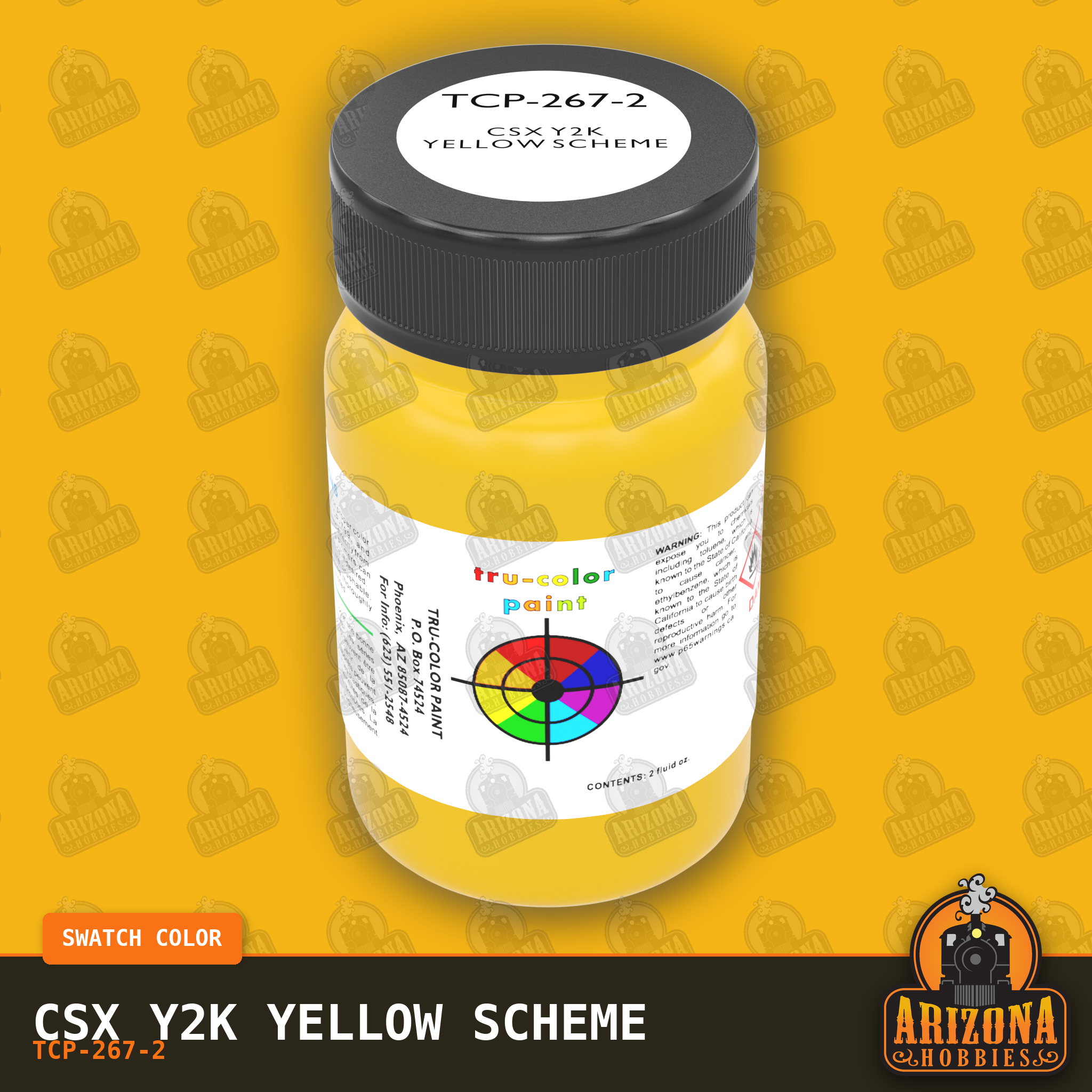 CSX Y2K YELLOW Scheme 2-oz bottle (Air-brush) Tru-Color Paint SPECIAL ORDER ONLY