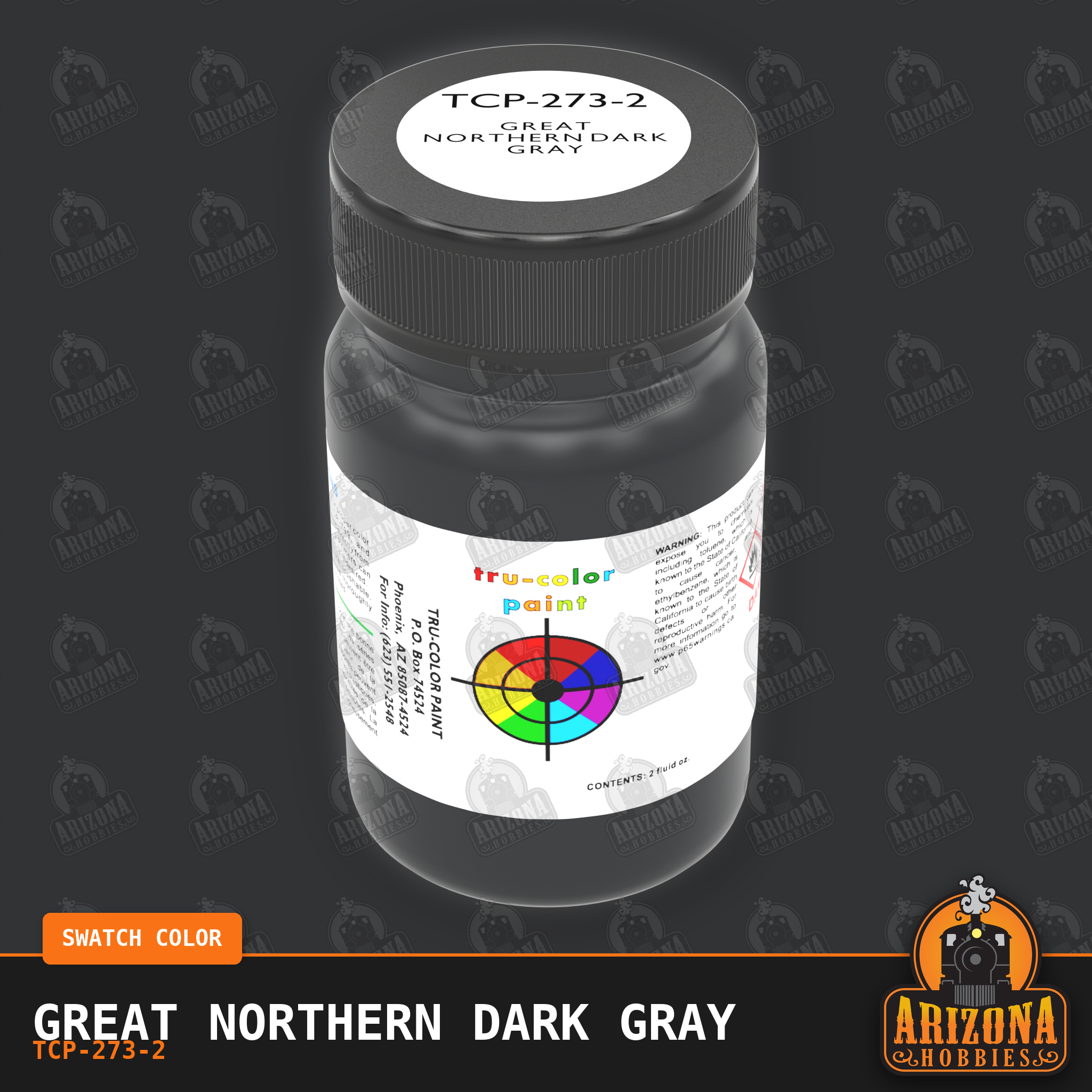 Great Northern DARK GRAY 2-oz bottle (Air-brush) Tru-Color Paint SPECIAL ORDER ONLY