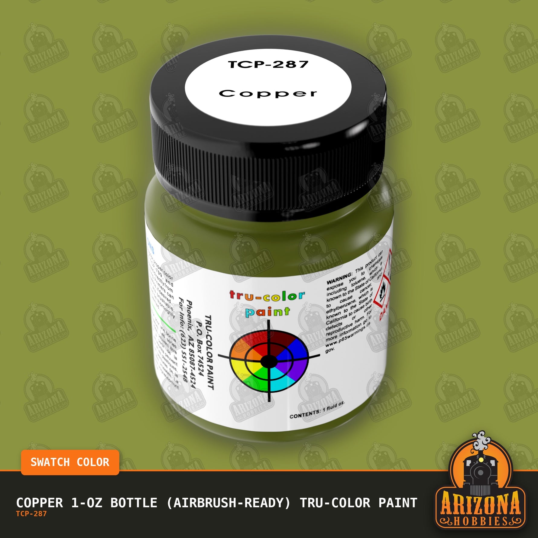 COPPER 1-oz bottle (Airbrush-ready) Tru-Color Paint