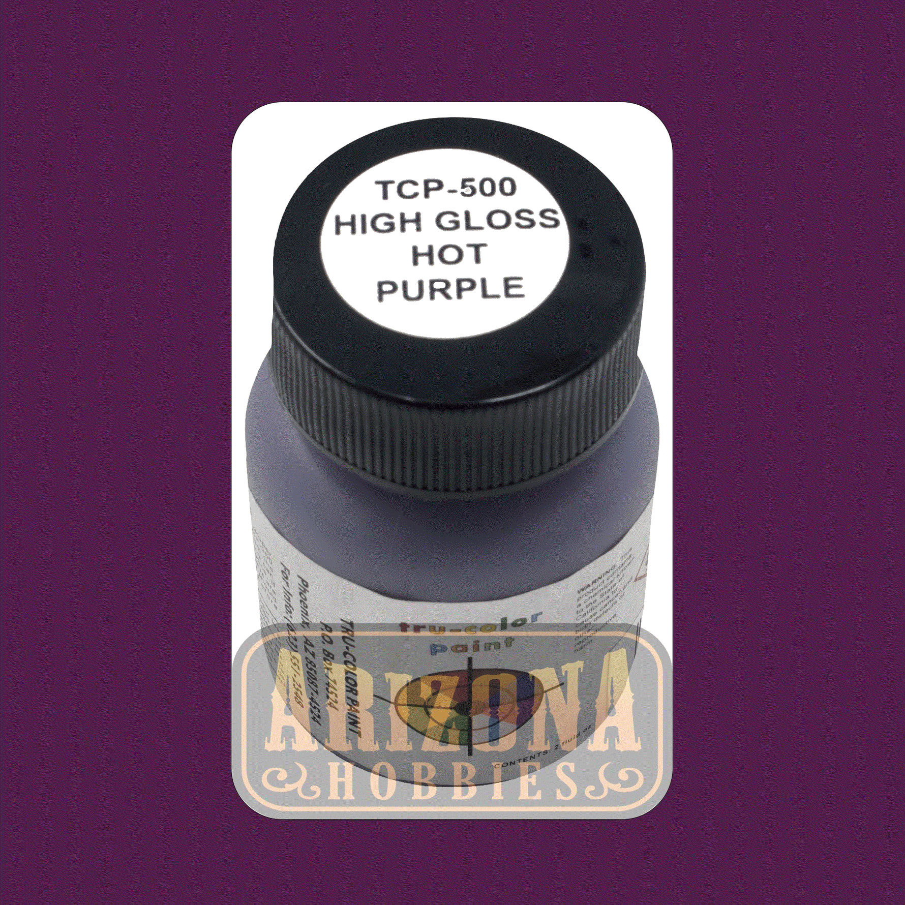High-Gloss HOT PURPLE 1-oz bottle (Airbrush-ready) Tru-Color Paint