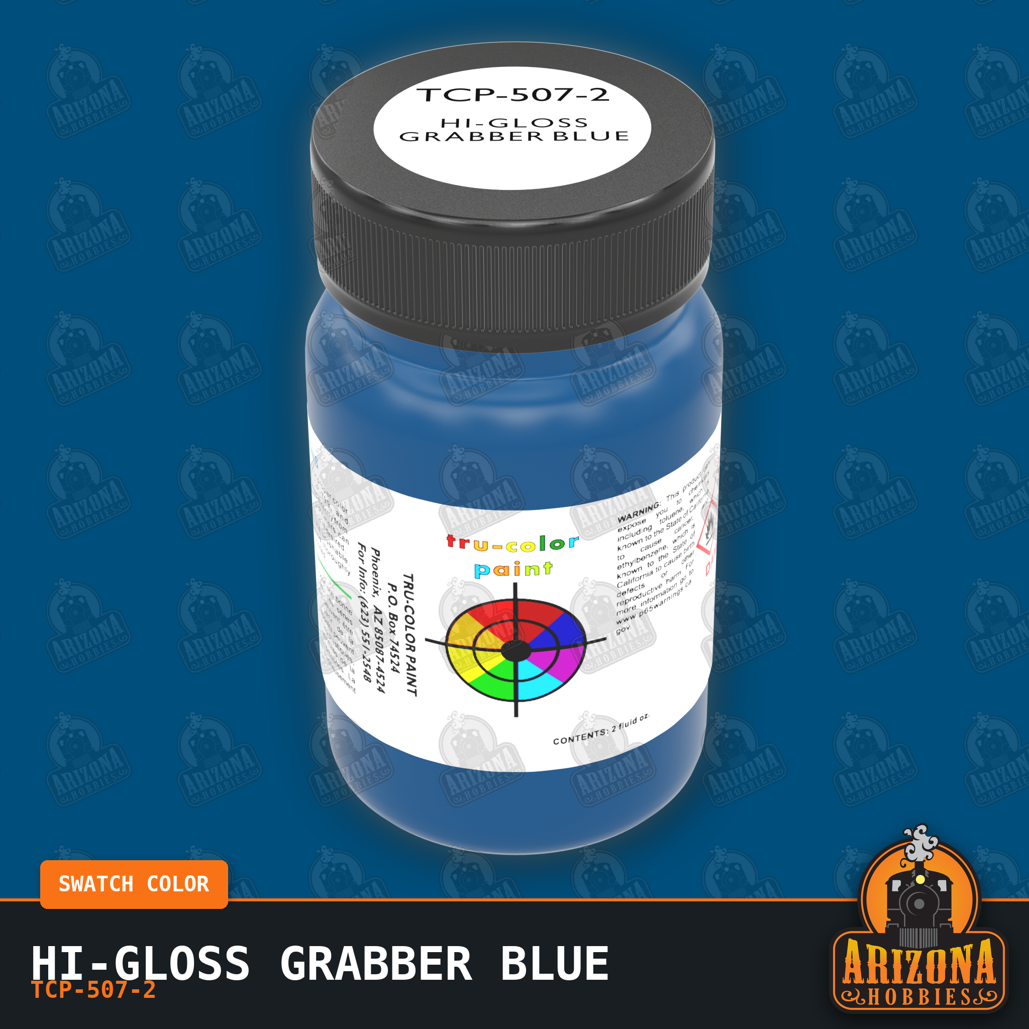 High-Gloss GRABBER BLUE 2-oz bottle (Air-brush) Tru-Color Paint SPECIAL ORDER ONLY