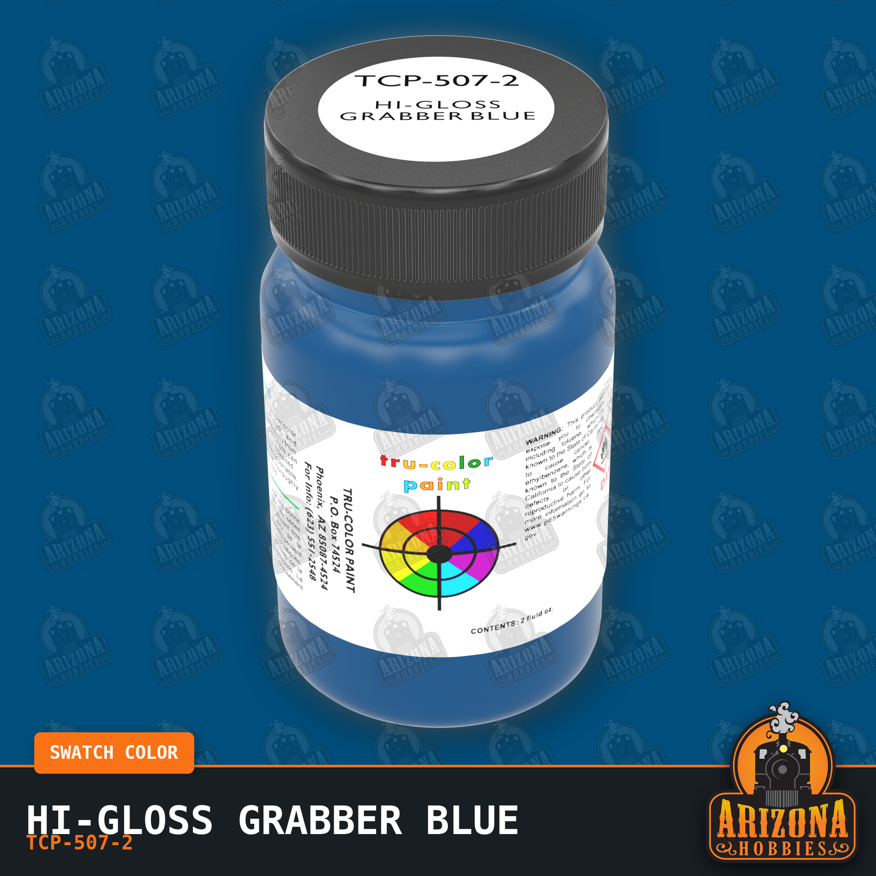 High-Gloss GRABBER BLUE 2-oz bottle (Air-brush) Tru-Color Paint SPECIAL ORDER ONLY