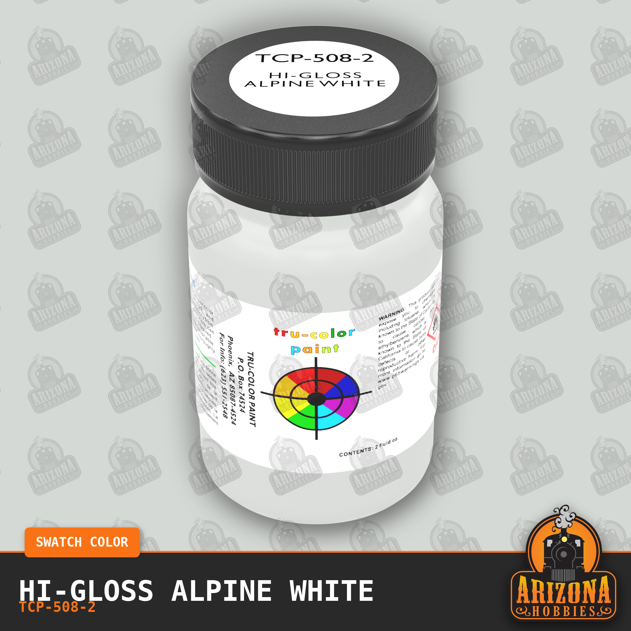 High-Gloss ALPINE WHITE 2-oz bottle (Air-brush) Tru-Color Paint SPECIAL ORDER ONLY