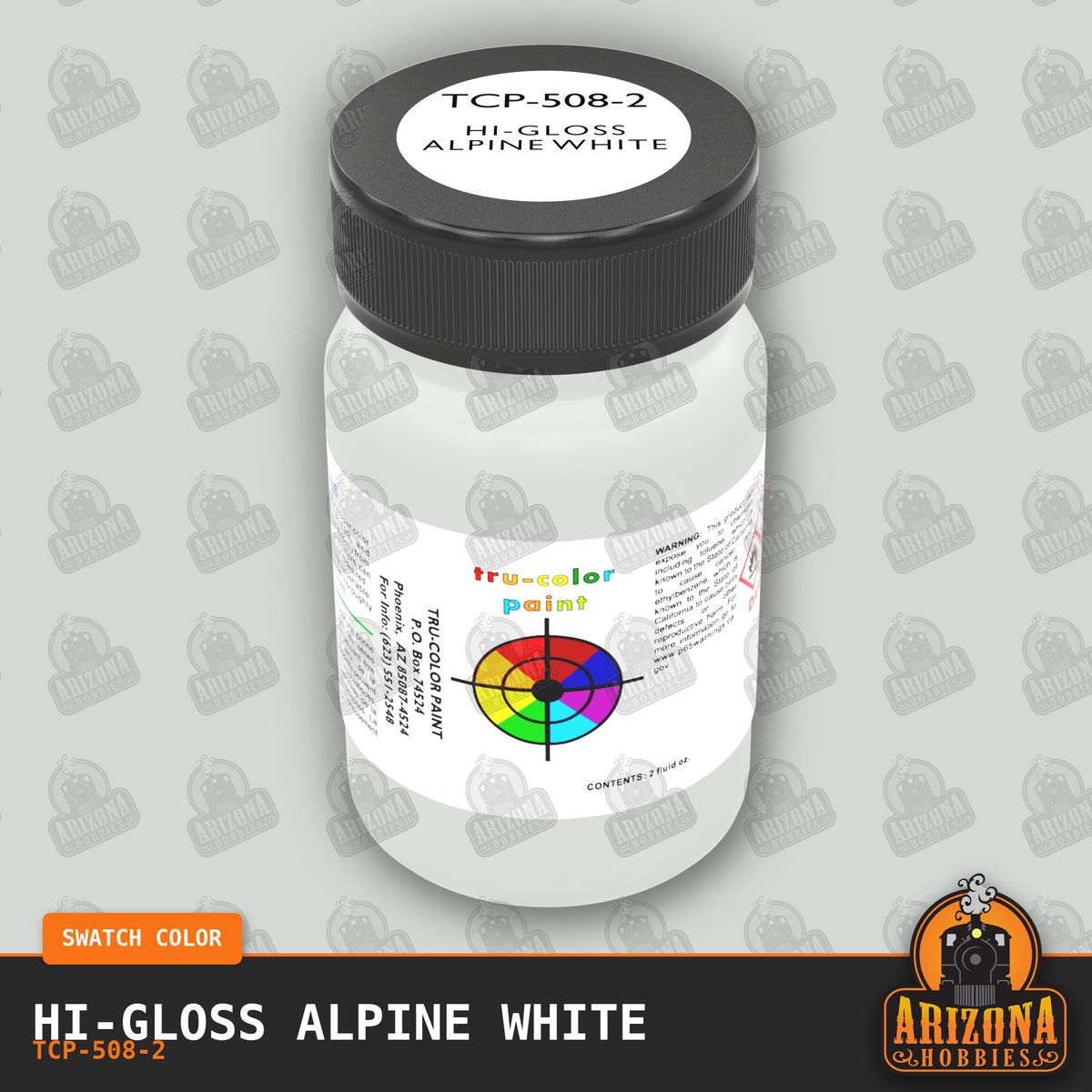 High-Gloss ALPINE WHITE 2-oz bottle (Air-brush) Tru-Color Paint SPECIAL ORDER ONLY