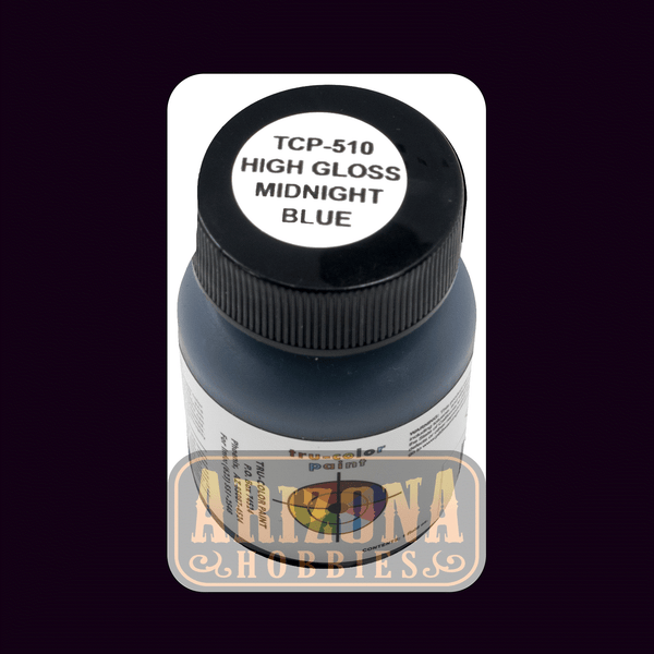 High-Gloss MIDNIGHT BLUE 1-oz bottle (Airbrush-ready) Tru-Color Paint