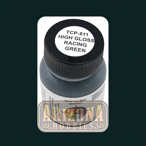 High-Gloss RACING GREEN 1-oz bottle (Airbrush-ready) Tru-Color Paint