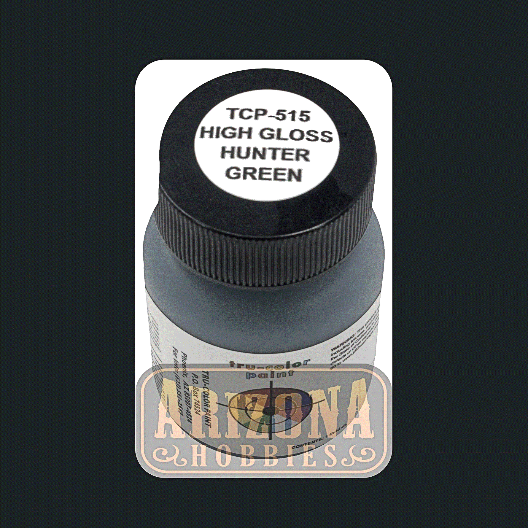 High-Gloss HUNTER GREEN 1-oz bottle (Airbrush-ready) Tru-Color Paint