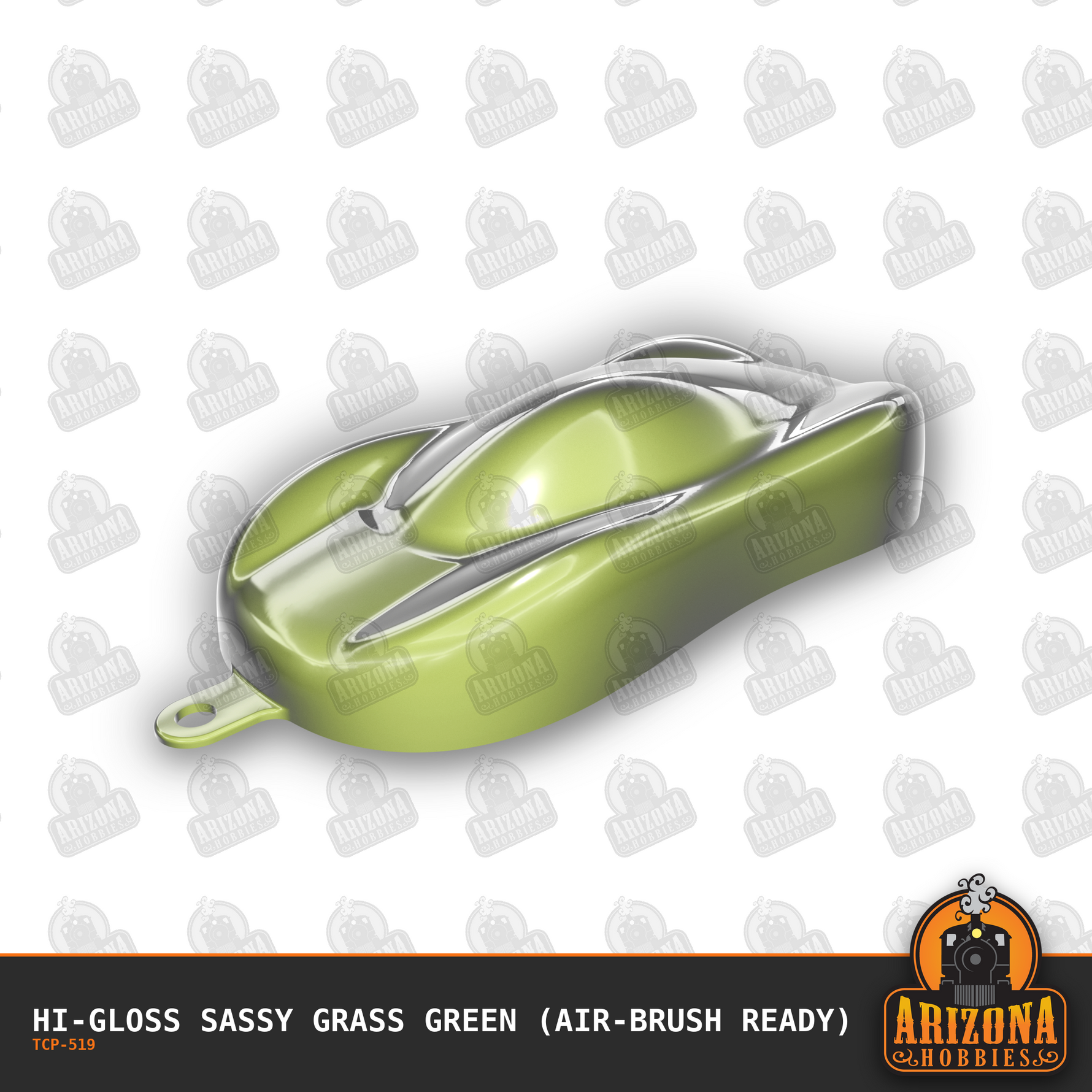 High-Gloss SASSY GRASS GREEN 2-oz bottle (Air-brush) Tru-Color Paint SPECIAL ORDER ONLY