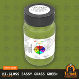High-Gloss SASSY GRASS GREEN 2-oz bottle (Air-brush) Tru-Color Paint SPECIAL ORDER ONLY