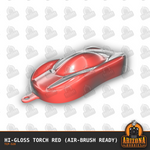 High-Gloss TORCH RED 2-oz bottle (Air-brush) Tru-Color Paint SPECIAL ORDER ONLY