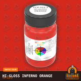 High-Gloss INFERNO ORANGE 2-oz bottle (Air-brush) Tru-Color Paint SPECIAL ORDER ONLY