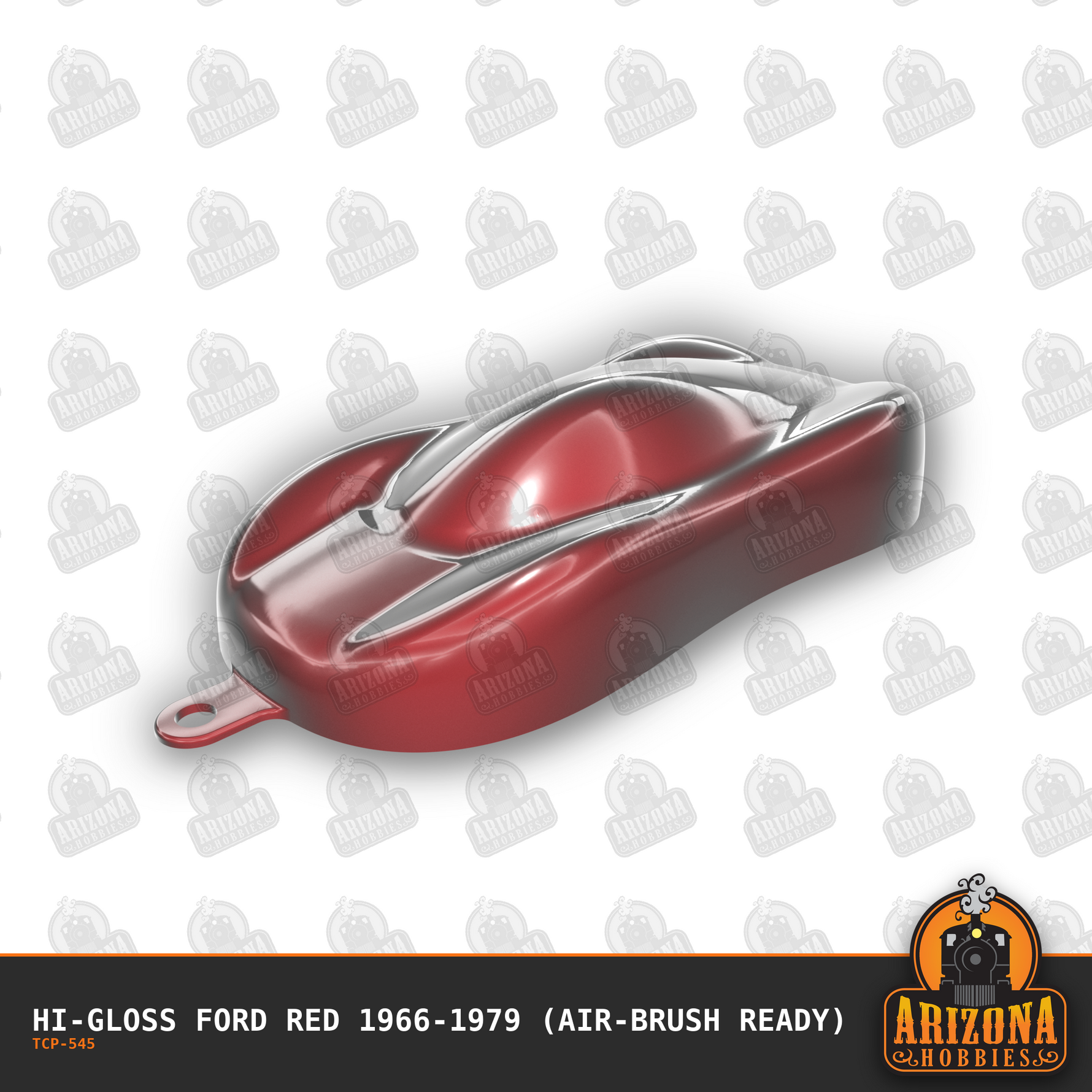 High-Gloss FORD RED 1966-1979 1-oz bottle (Air-brush) Tru-Color Paint
