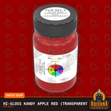 High-Gloss KANDY APPLE RED (TRANSPARENT RED) 2-oz bottle (Air-brush) Tru-Color Paint SPECIAL ORDER ONLY