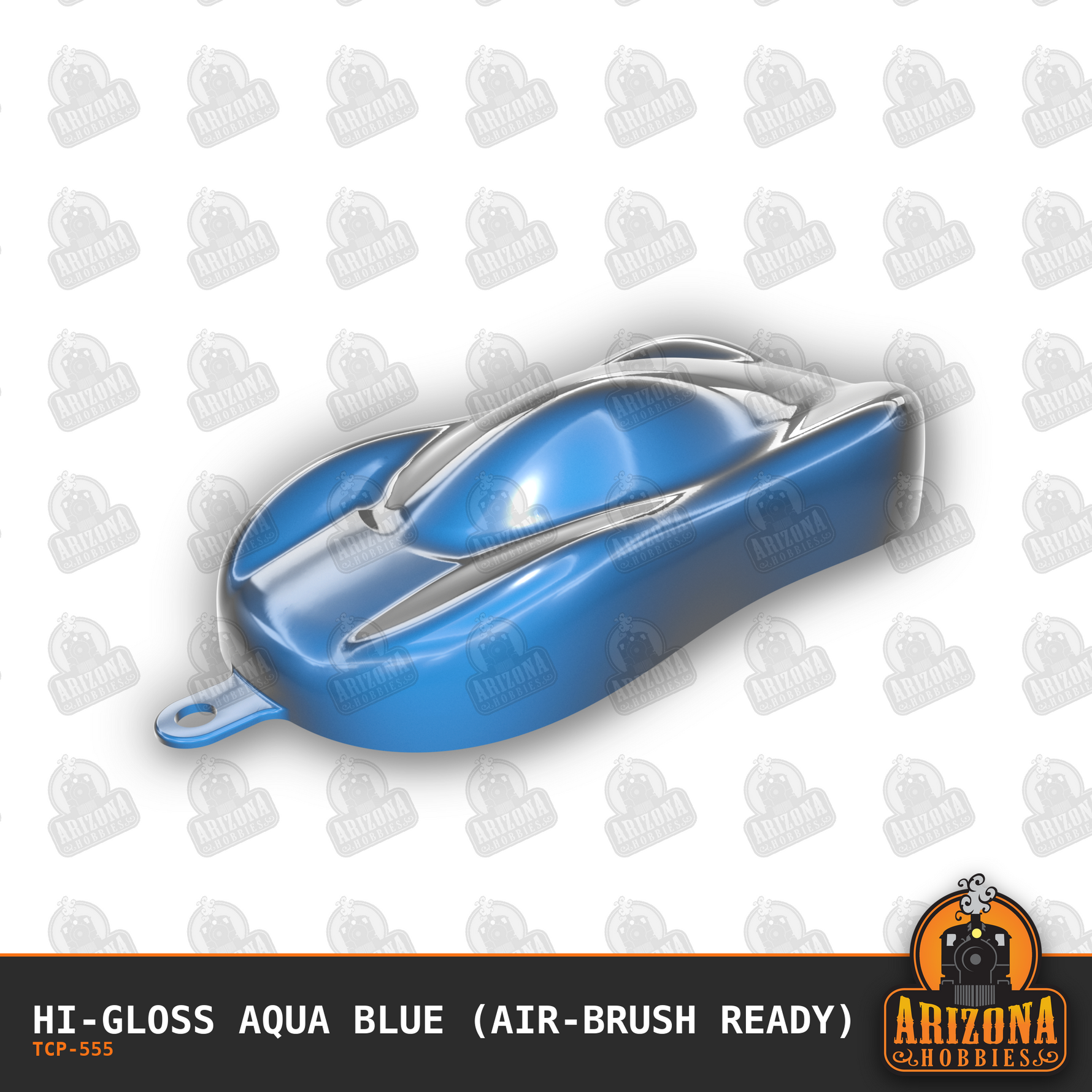 High-Gloss AQUA BLUE 1-oz bottle (Air-brush) Tru-Color Paint