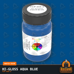 High-Gloss AQUA BLUE 2-oz bottle (Air-brush) Tru-Color Paint SPECIAL ORDER ONLY
