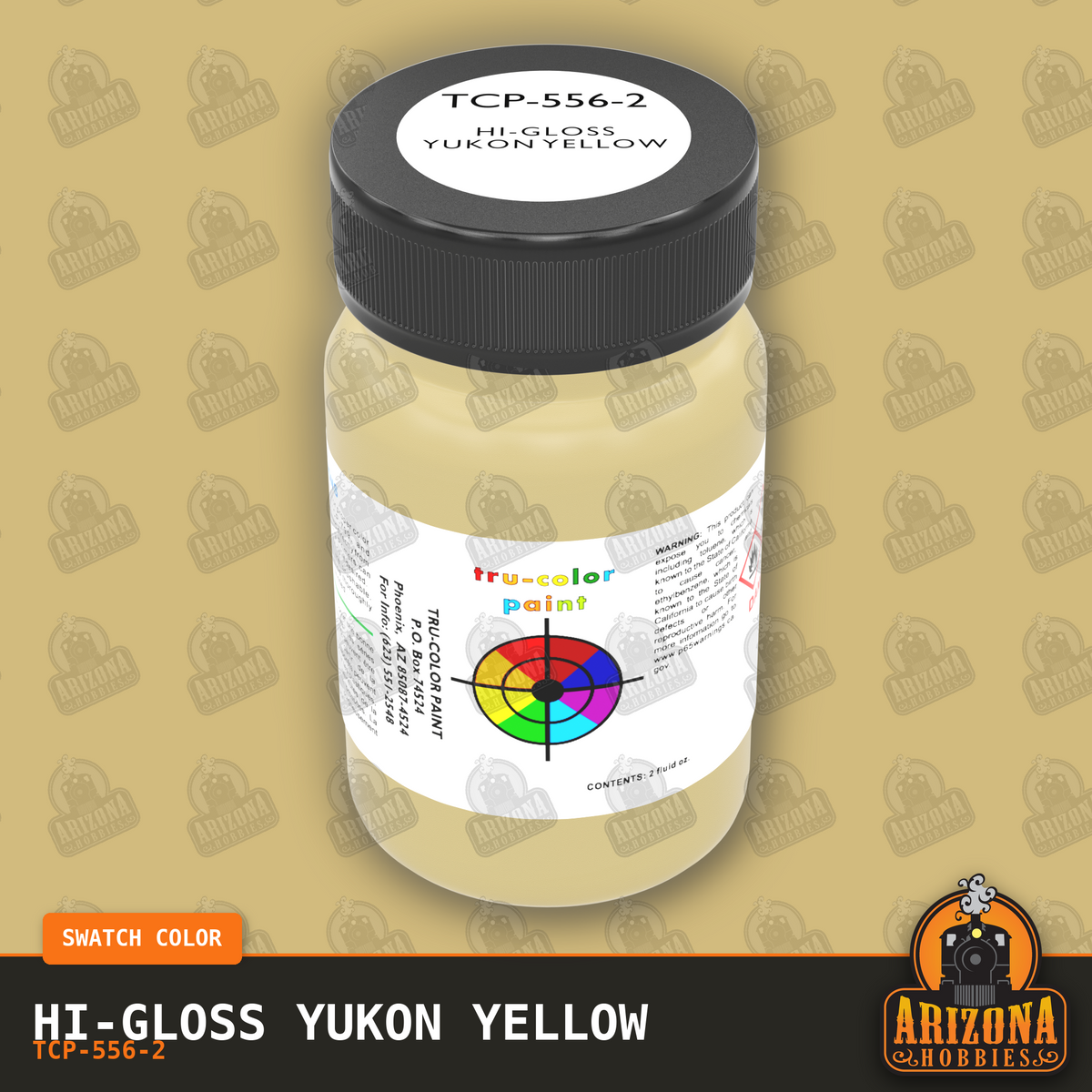 High-Gloss YUKON YELLOW 2-oz bottle (Air-brush) Tru-Color Paint SPECIAL ORDER ONLY