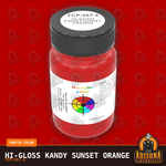 High-Gloss KANDY SUNSET ORANGE 2-oz bottle (Air-brush) Tru-Color Paint SPECIAL ORDER ONLY