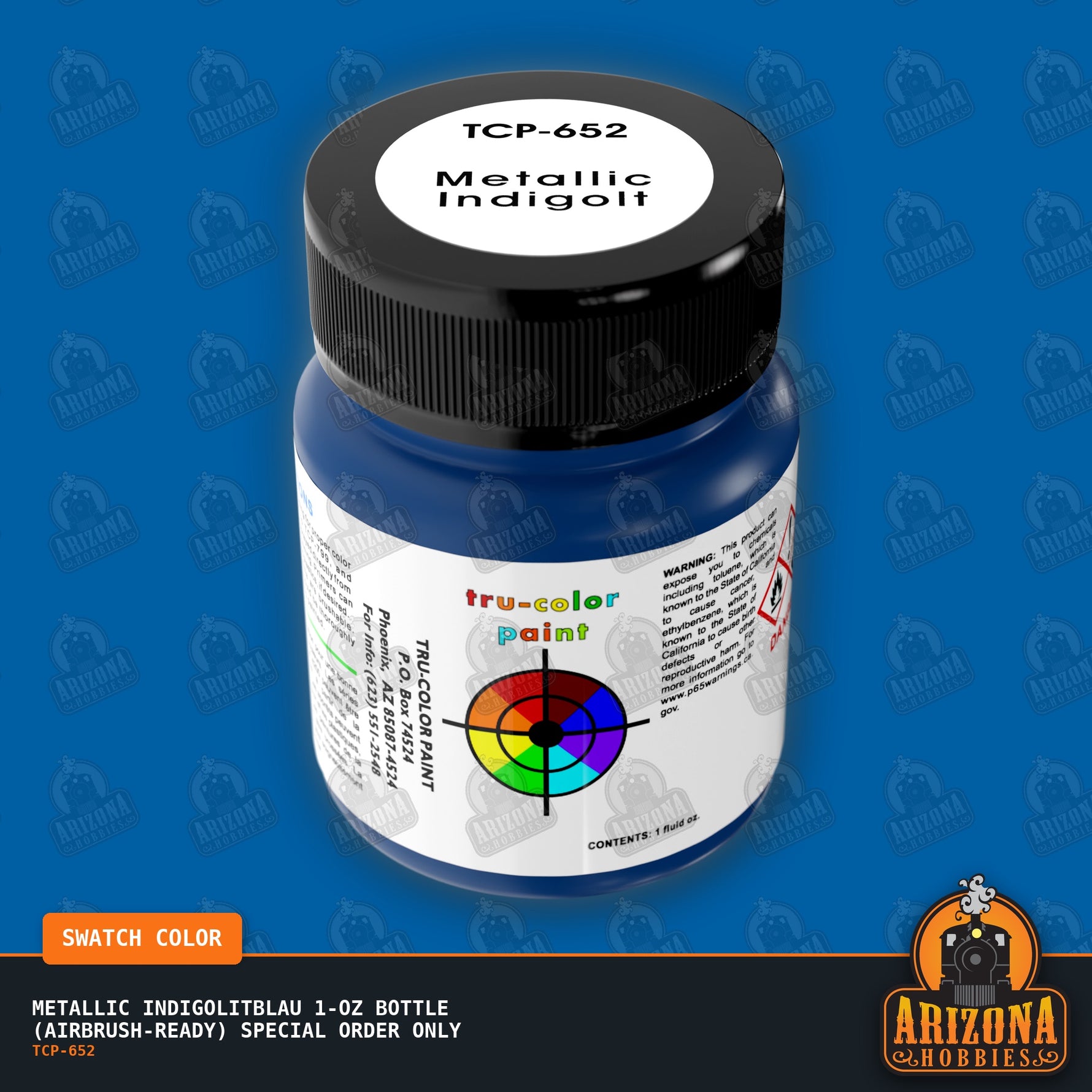 Metallic Indigolitblau 1-oz bottle (Airbrush-ready) SPECIAL ORDER ONLY
