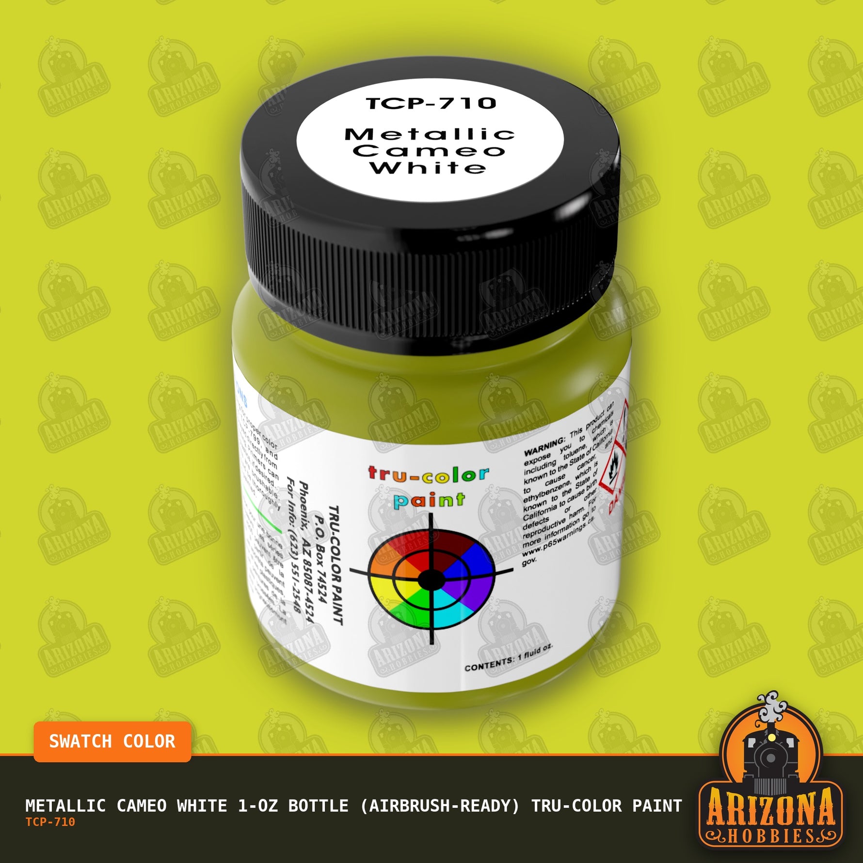 Metallic CAMEO WHITE 1-oz bottle (Airbrush-ready) Tru-Color Paint