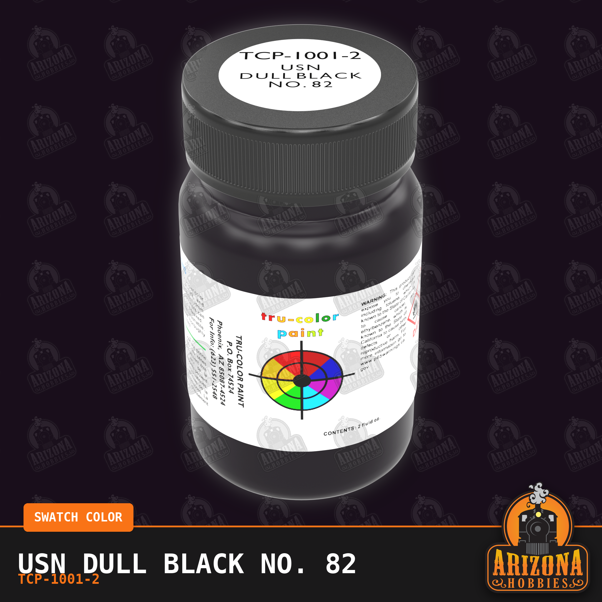 U.S. Navy DULL BLACK No. 82 2-oz bottle (Air-brush) Tru-Color Paint SPECIAL ORDER ONLY
