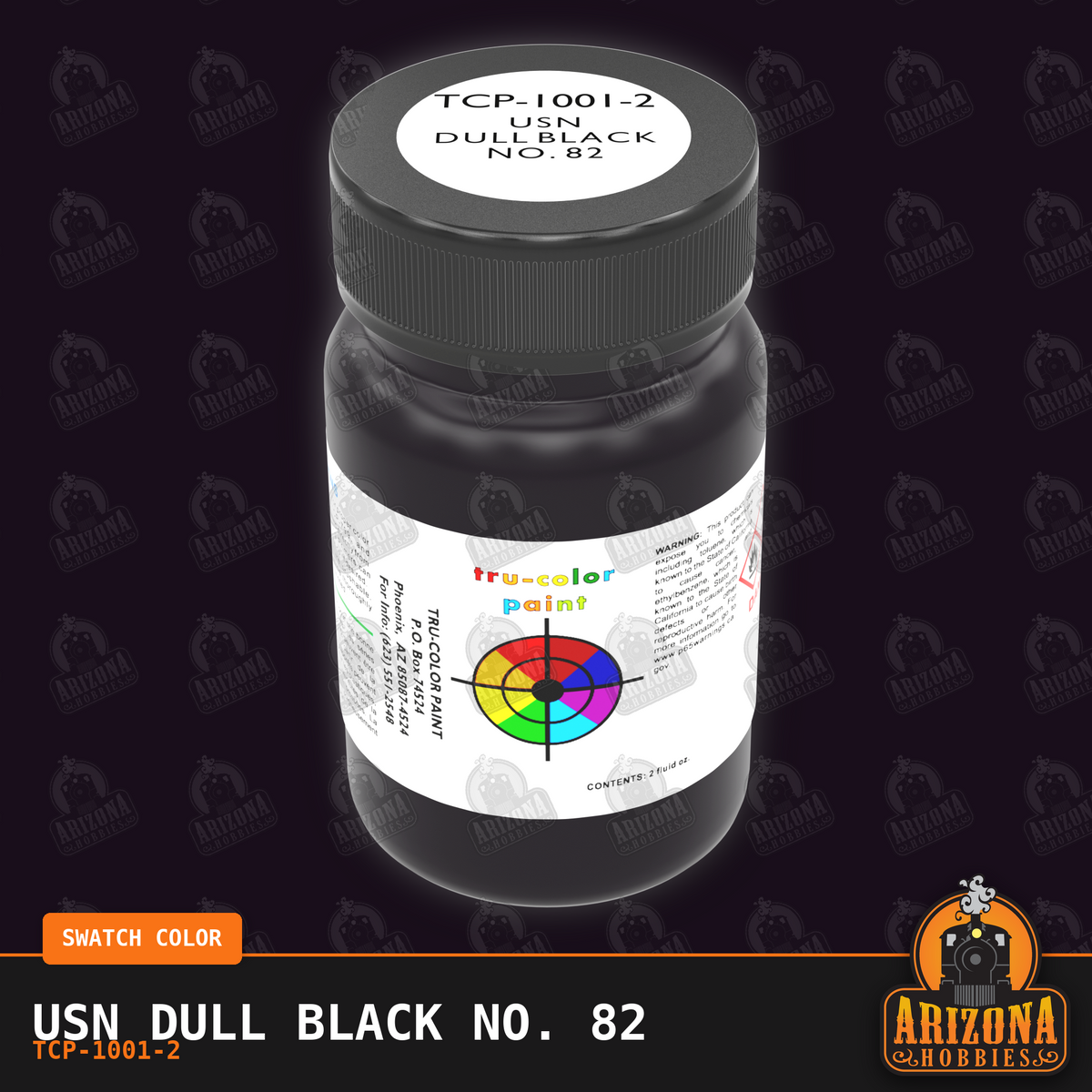 U.S. Navy DULL BLACK No. 82 2-oz bottle (Air-brush) Tru-Color Paint SPECIAL ORDER ONLY