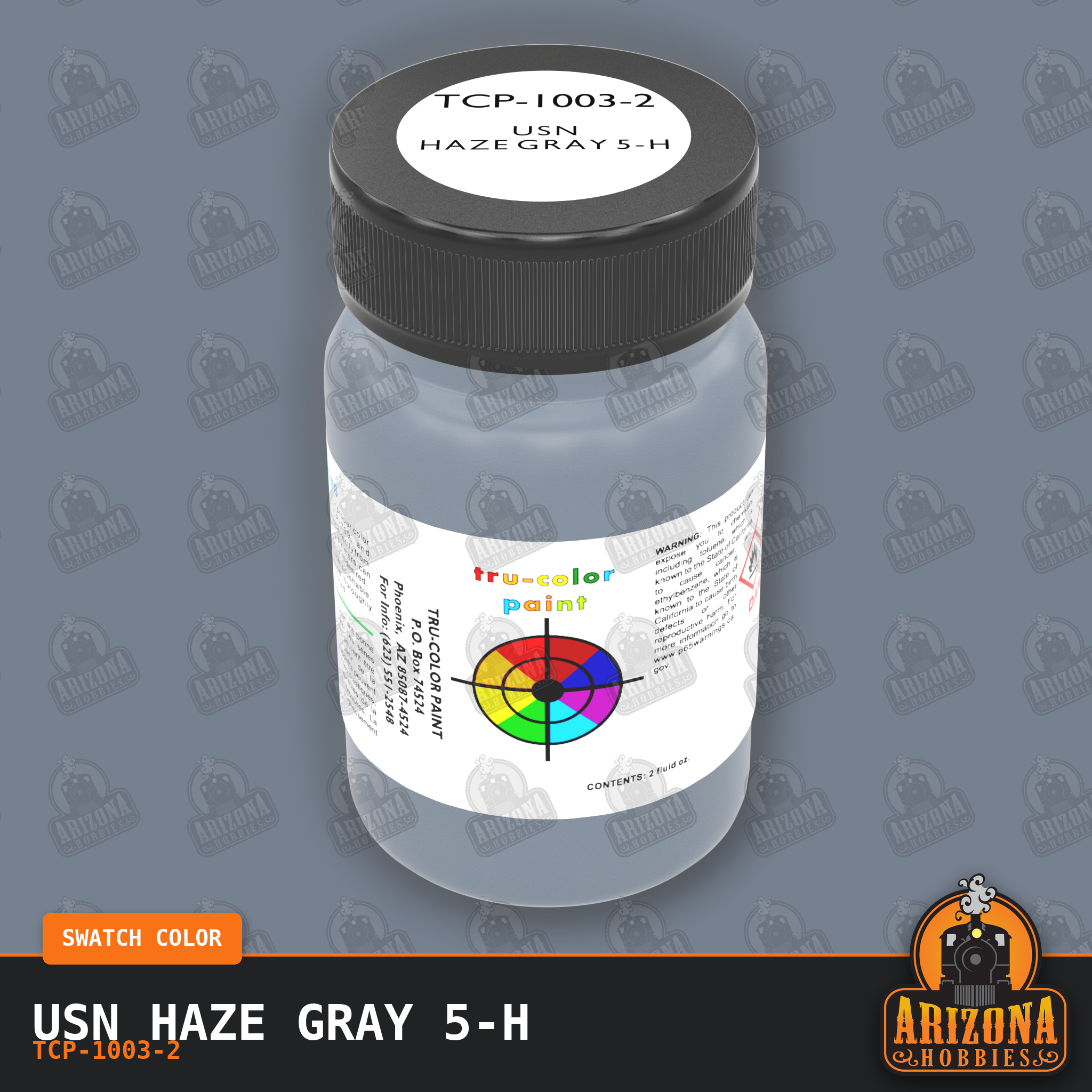 U.S. Navy HAZE GRAY 5-H 2-oz bottle (Air-brush) Tru-Color Paint SPECIAL ORDER ONLY