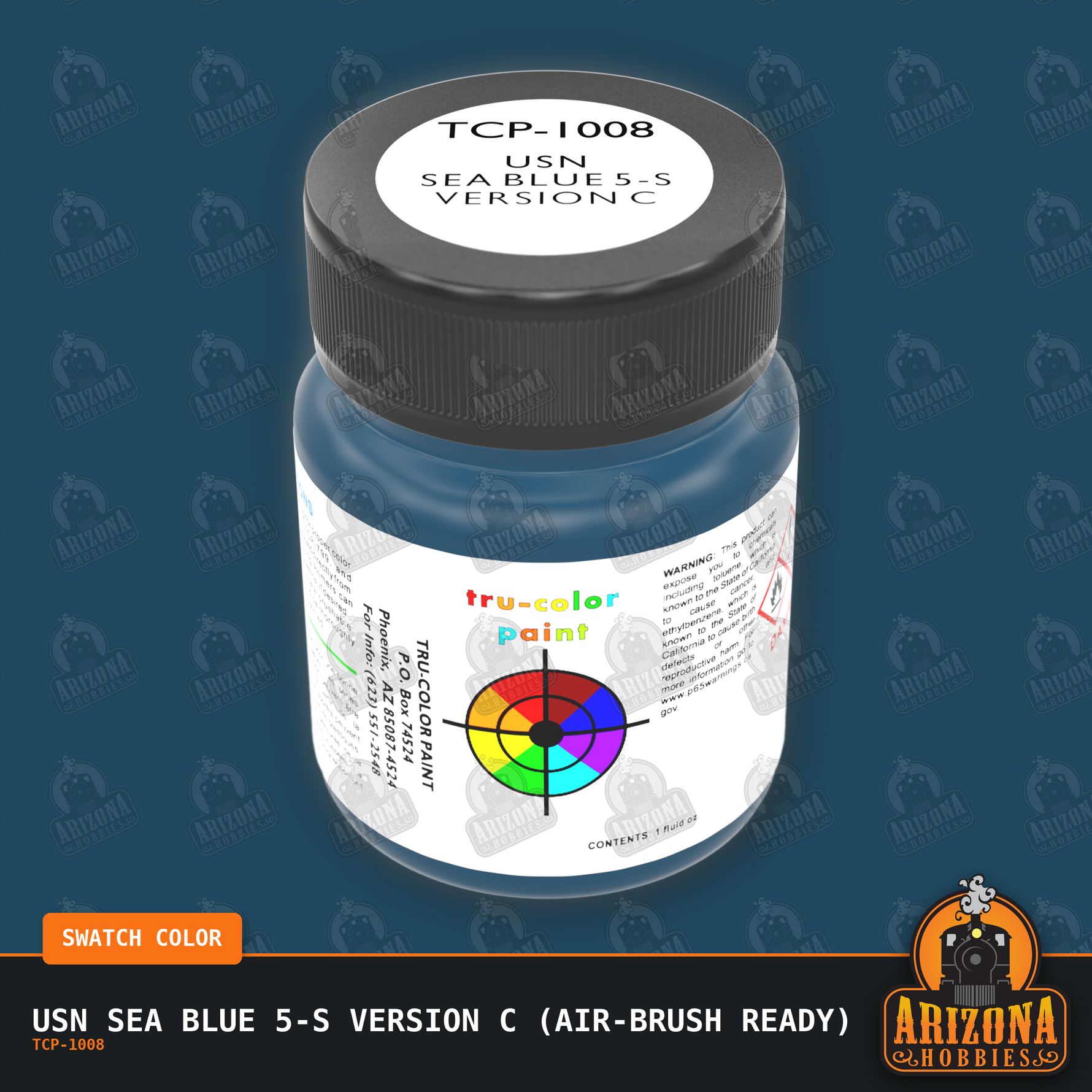 U.S. Navy SEA BLUE 5-S Version C 1-oz bottle (Air-brush) Tru-Color Paint