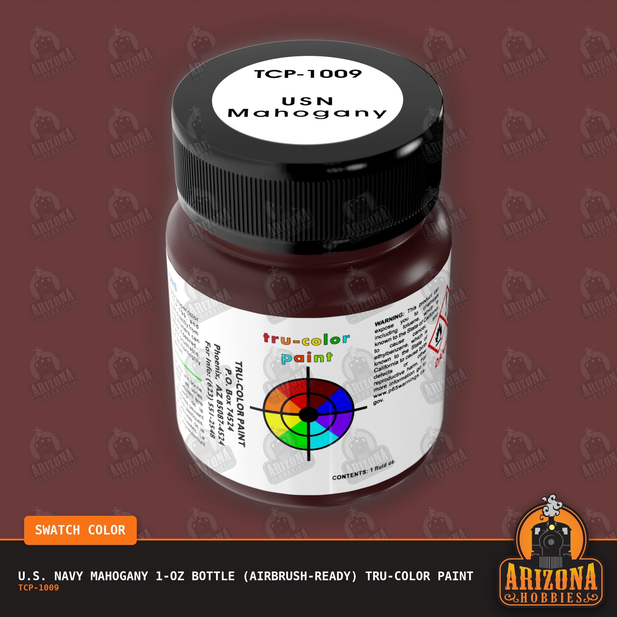 U.S. Navy MAHOGANY 1-oz bottle (Airbrush-ready) Tru-Color Paint
