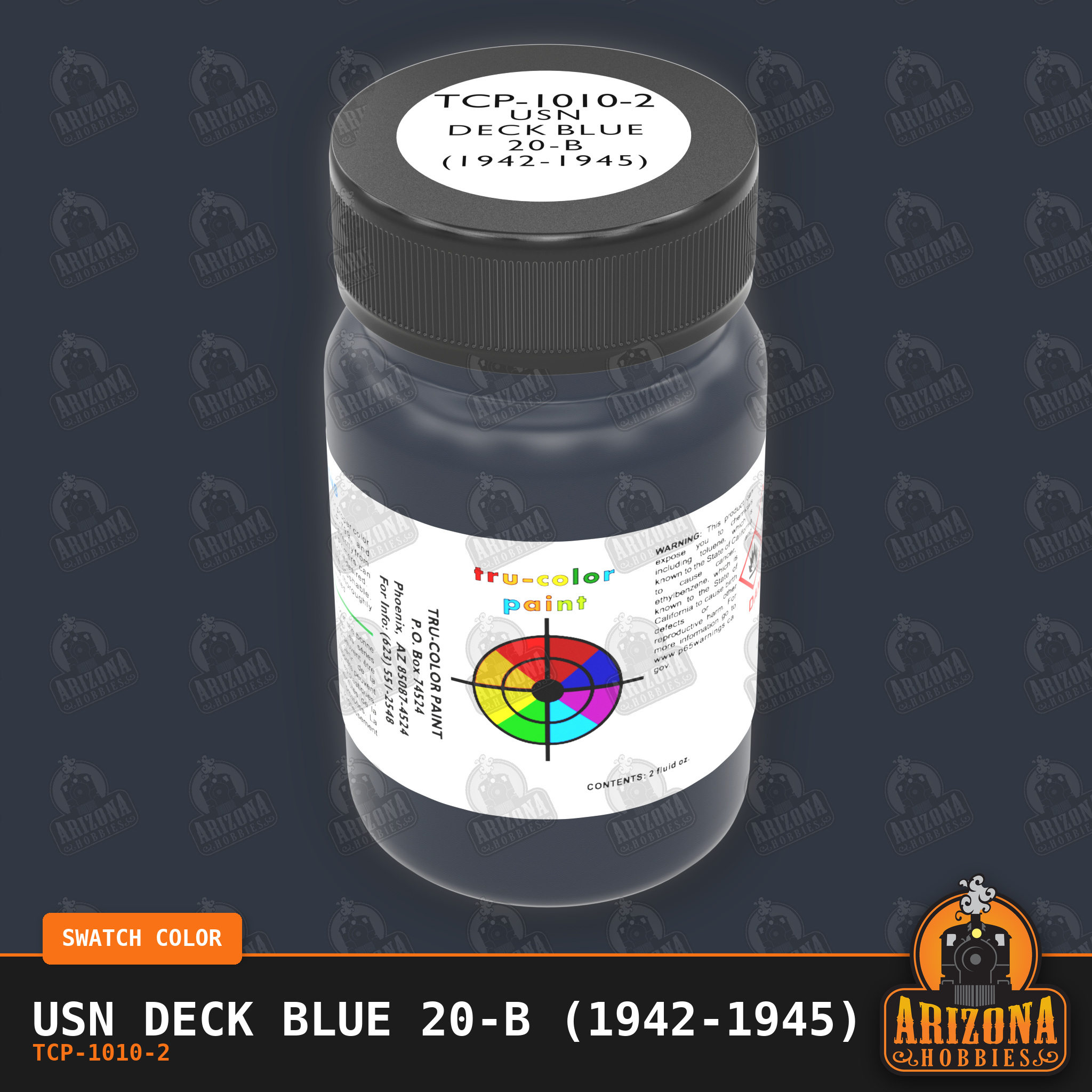 U.S. Navy DECK BLUE 20-B (1942-1945) 2-oz bottle (Air-brush) Tru-Color Paint SPECIAL ORDER ONLY