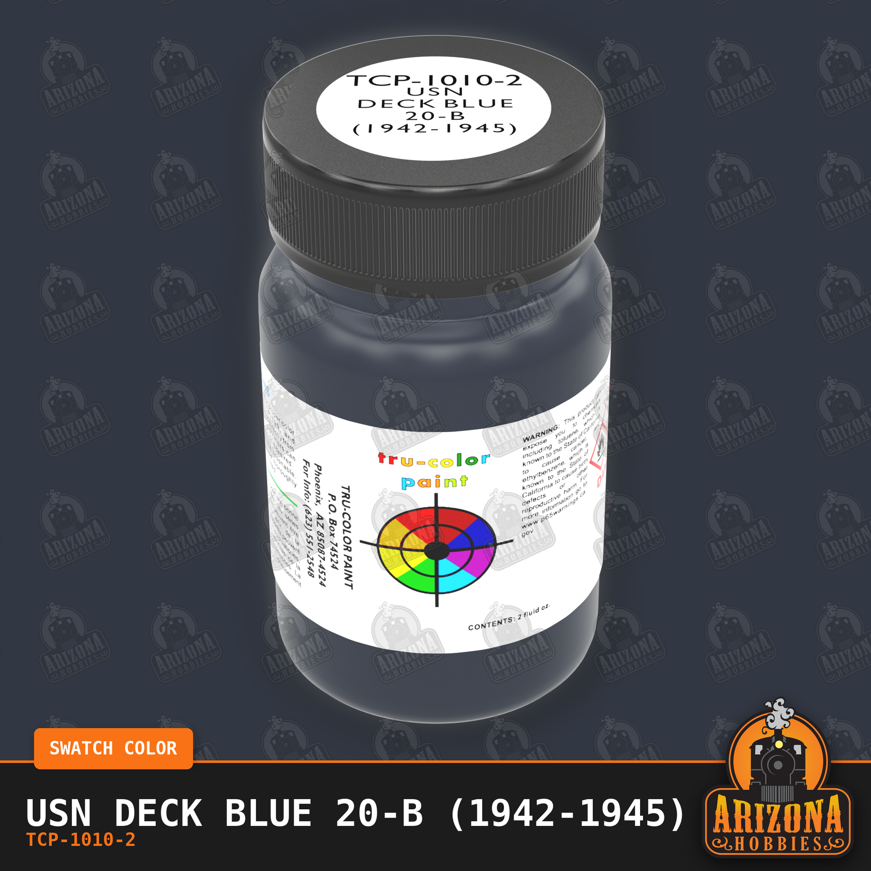 U.S. Navy DECK BLUE 20-B (1942-1945) 2-oz bottle (Air-brush) Tru-Color Paint SPECIAL ORDER ONLY
