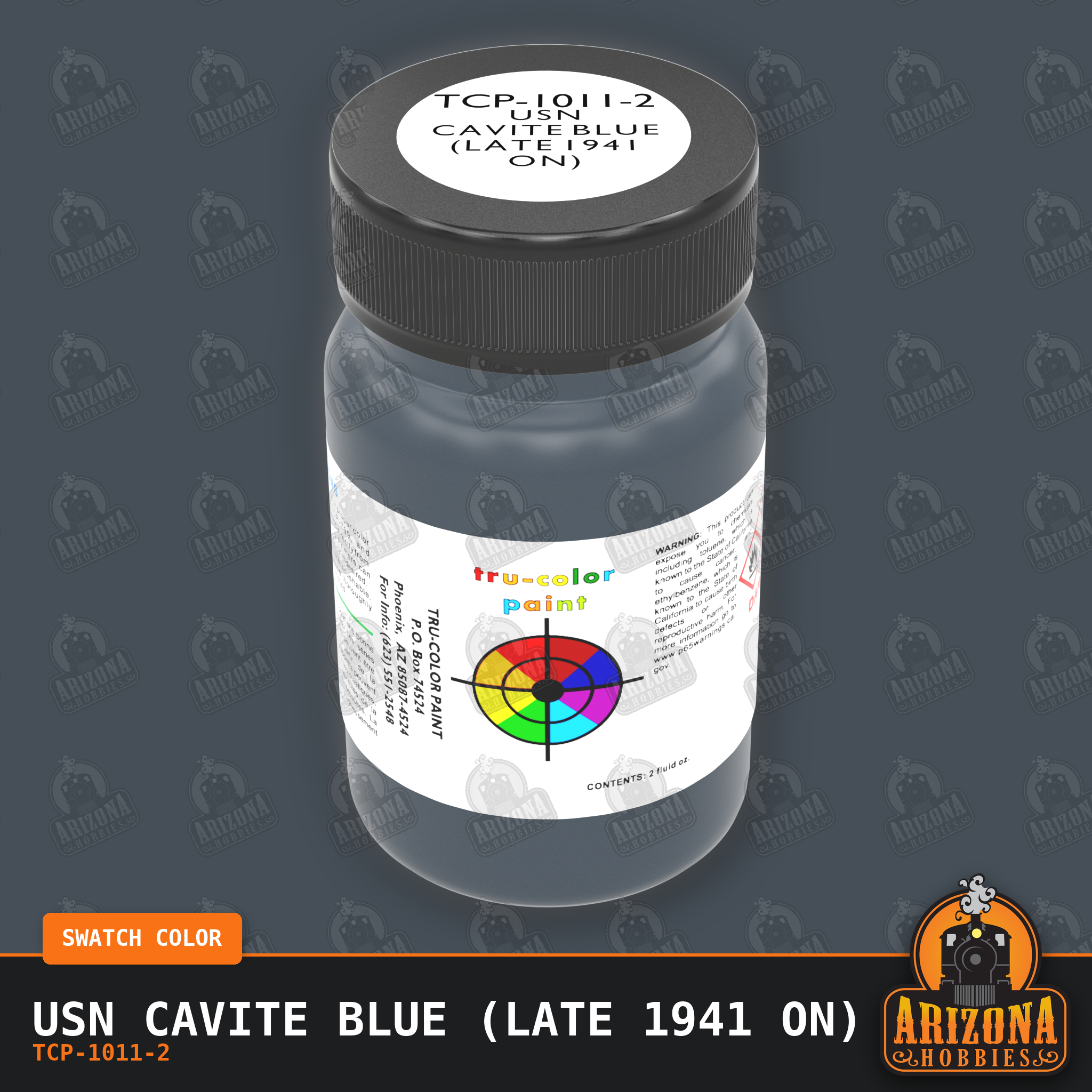 U.S. Navy CAVITE BLUE (late 1941 on) 2-oz bottle (Air-brush) Tru-Color Paint SPECIAL ORDER ONLY