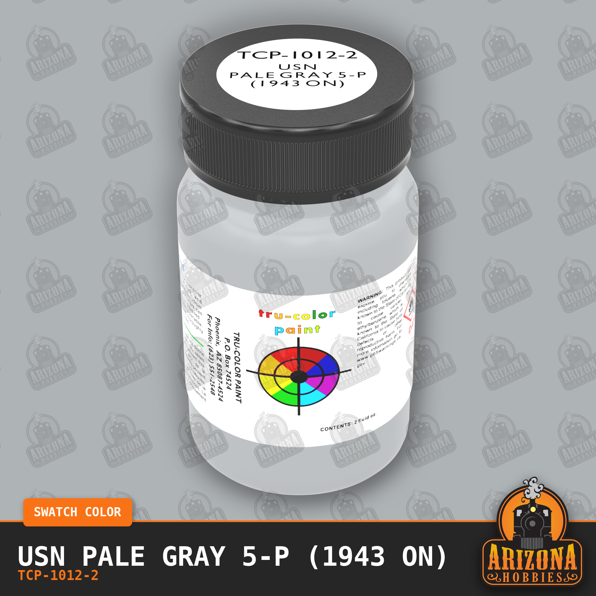 U.S. Navy PALE GRAY 5-P (1943 on) 2-oz bottle (Air-brush) Tru-Color Paint SPECIAL ORDER ONLY