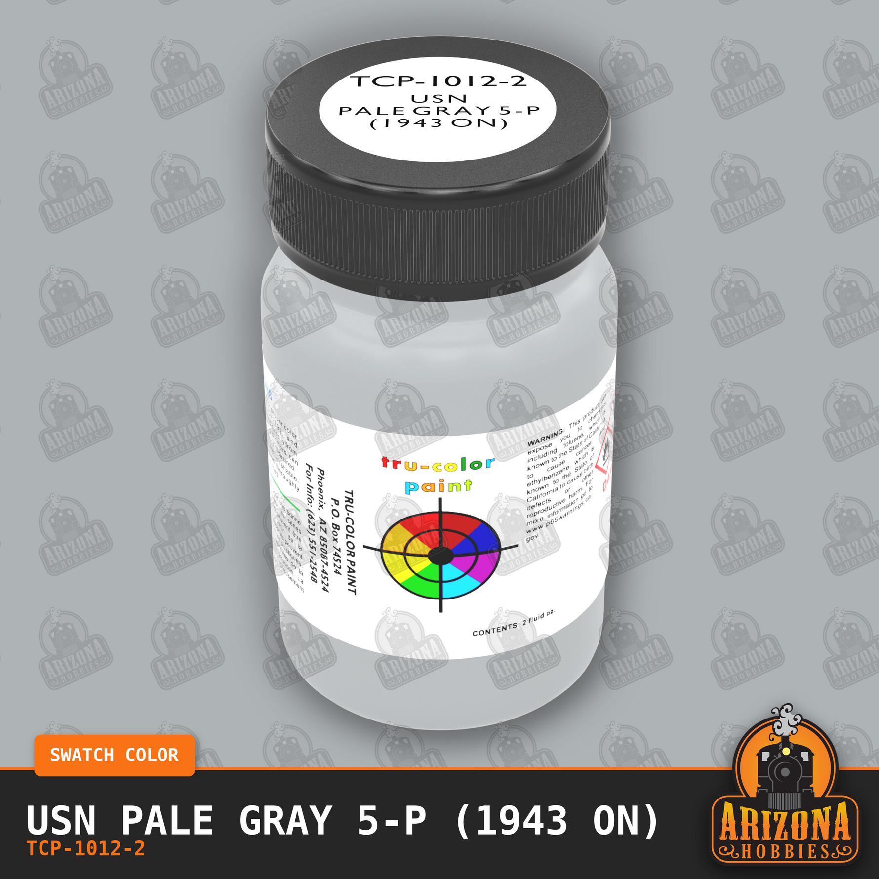 U.S. Navy PALE GRAY 5-P (1943 on) 2-oz bottle (Air-brush) Tru-Color Paint SPECIAL ORDER ONLY