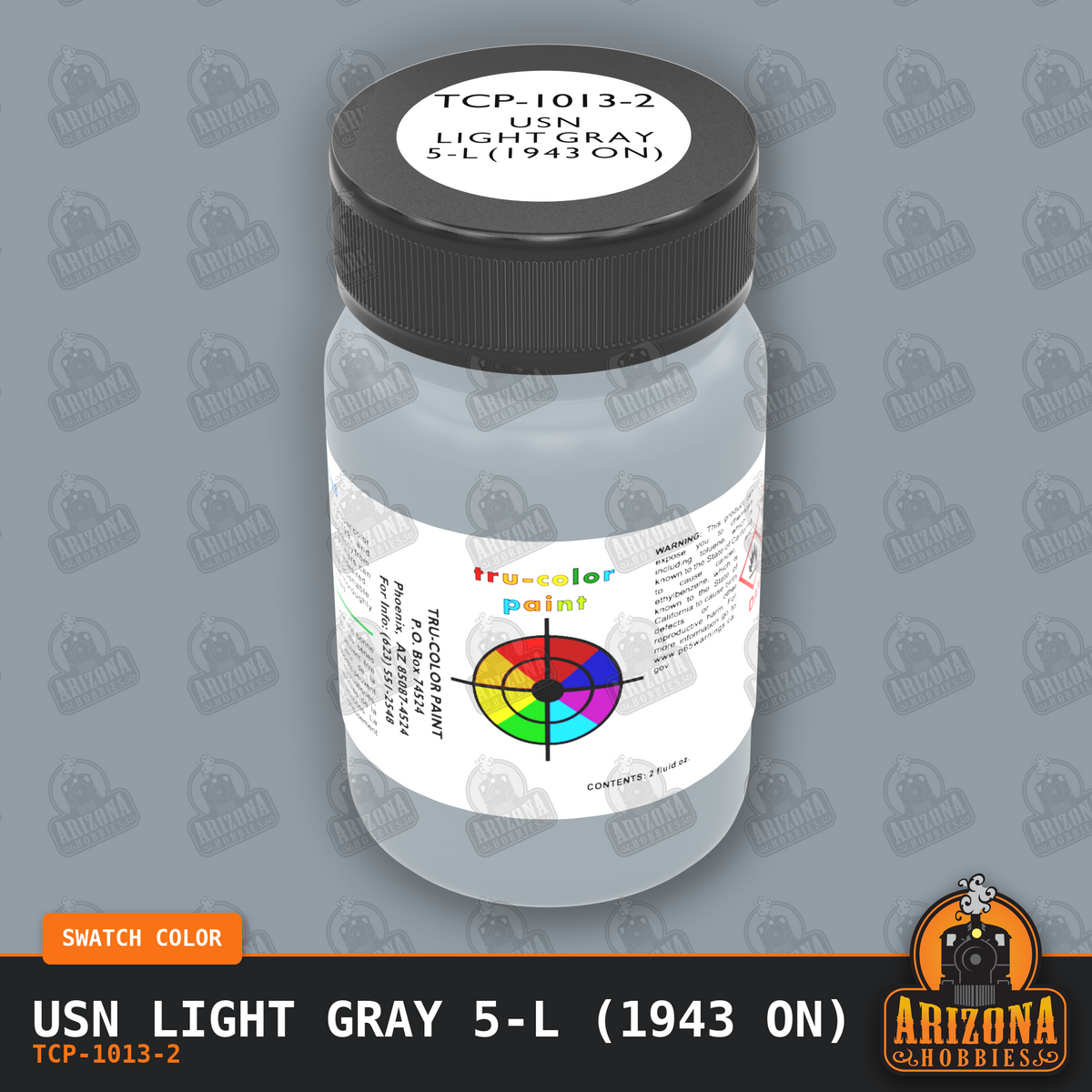 U.S. Navy LIGHT GRAY 5-L (1943 on) 2-oz bottle (Air-brush) Tru-Color Paint SPECIAL ORDER ONLY