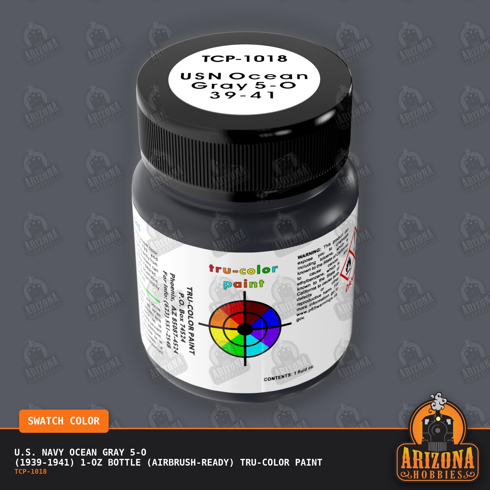 U.S. Navy OCEAN GRAY 5-O (1939-1941) 1-oz bottle (Airbrush-ready) Tru-Color Paint