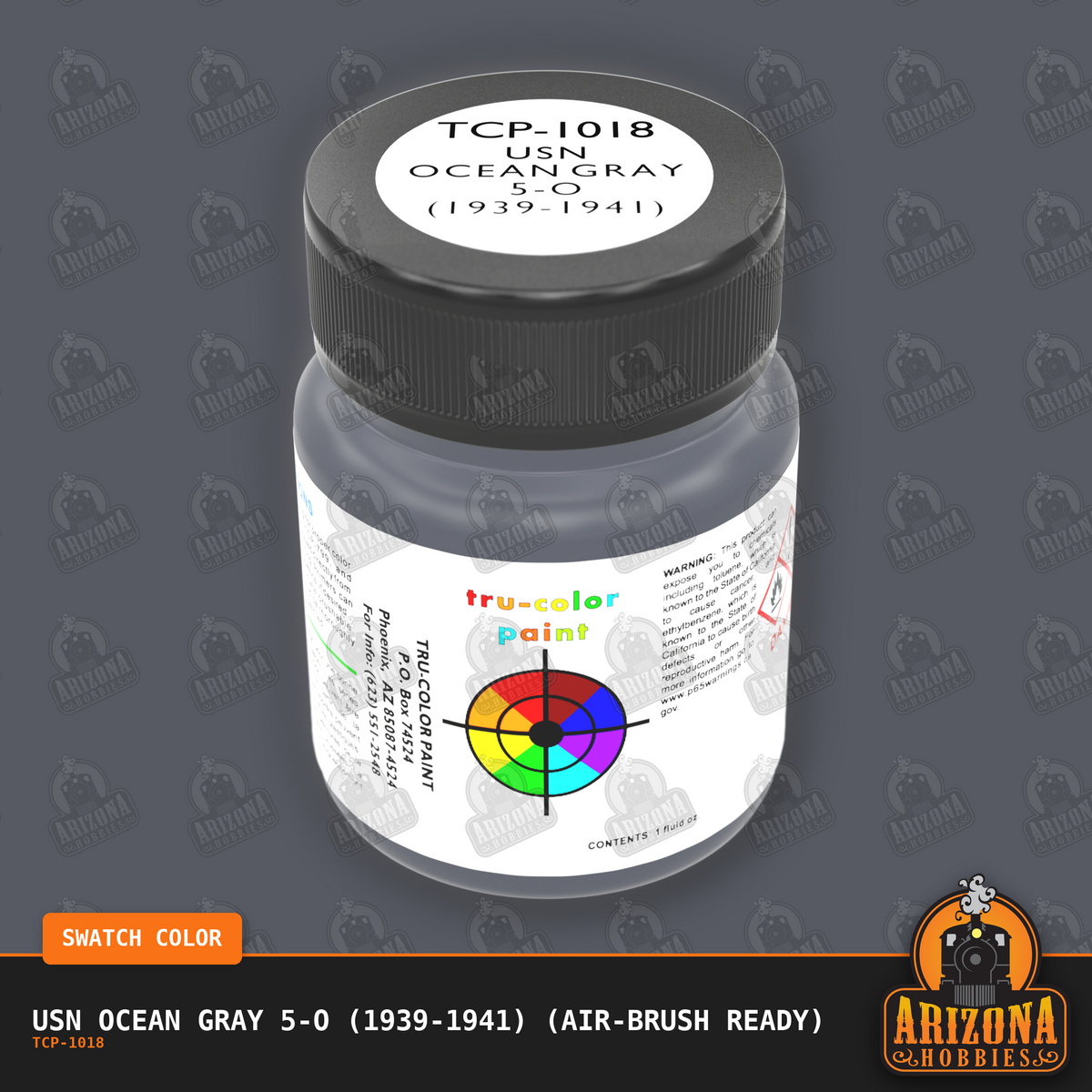 U.S. Navy OCEAN GRAY 5-O (1939-1941) 1-oz bottle (Air-brush) Tru-Color Paint