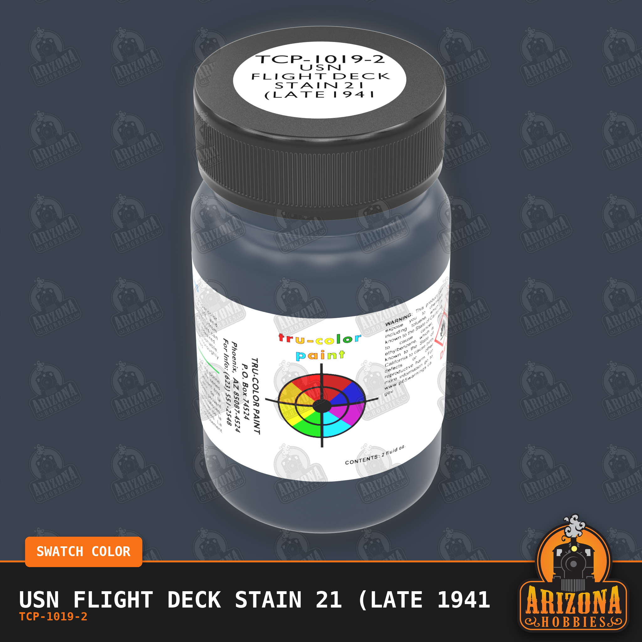 U.S. Navy FLIGHT DECK STAIN 21 (late 1941 on) 2-oz bottle (Air-brush) Tru-Color Paint SPECIAL ORDER ONLY