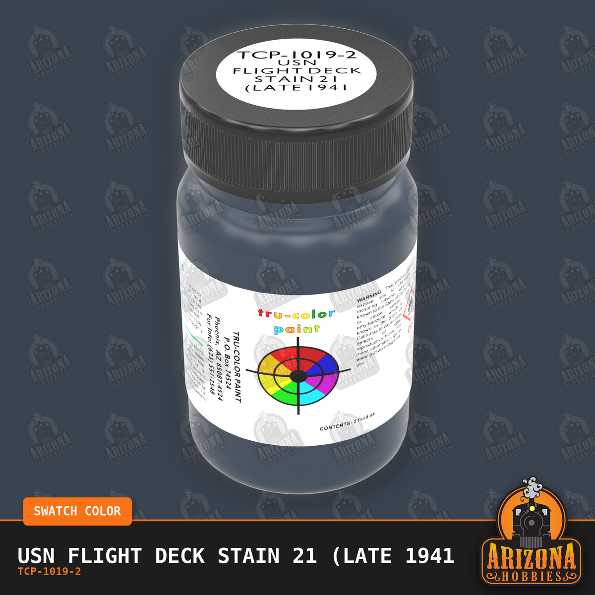 U.S. Navy FLIGHT DECK STAIN 21 (late 1941 on) 2-oz bottle (Air-brush) Tru-Color Paint SPECIAL ORDER ONLY