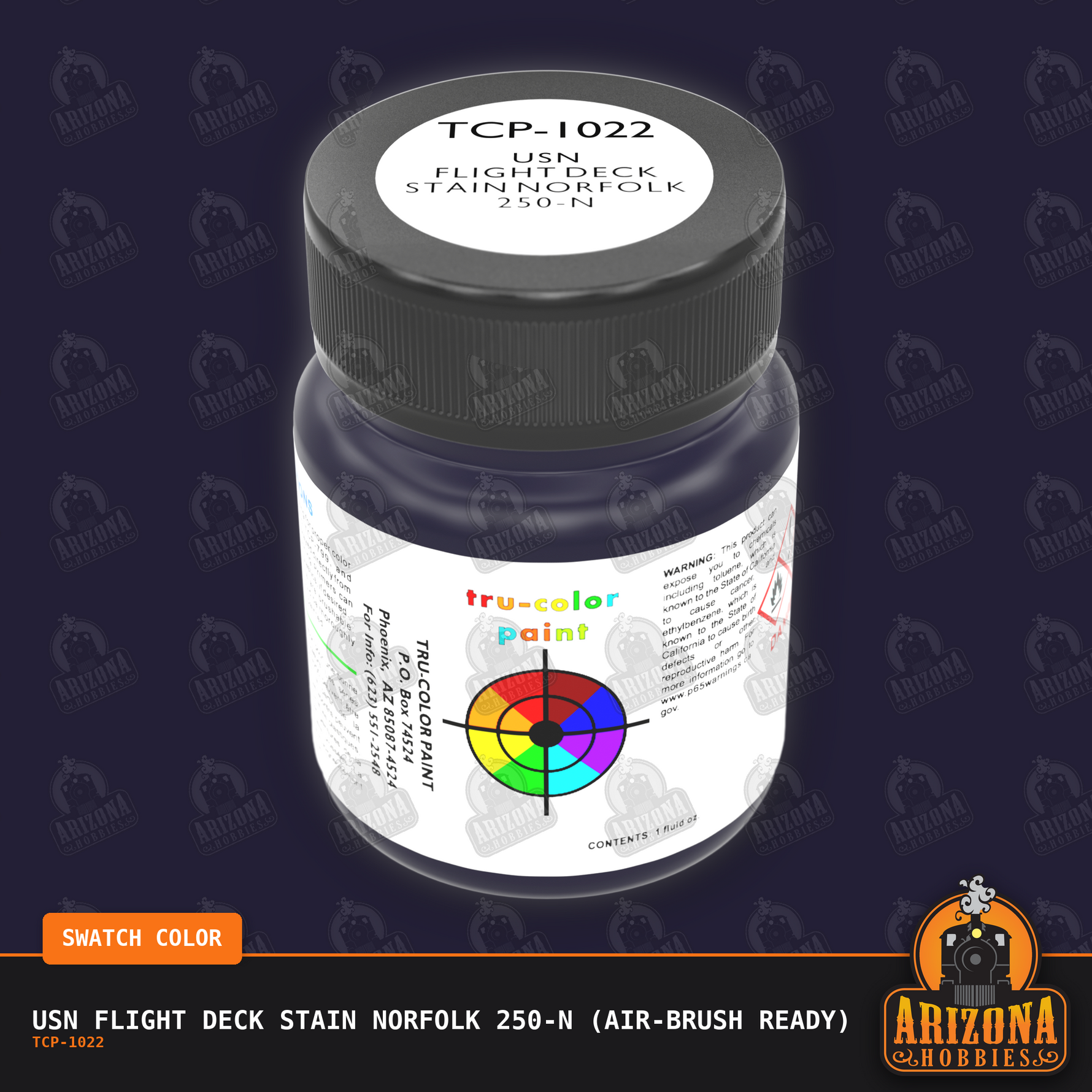 U.S. Navy FLIGHT DECK STAIN Norfolk 250-N (1941-1945) 1-oz bottle (Air-brush) Tru-Color Paint