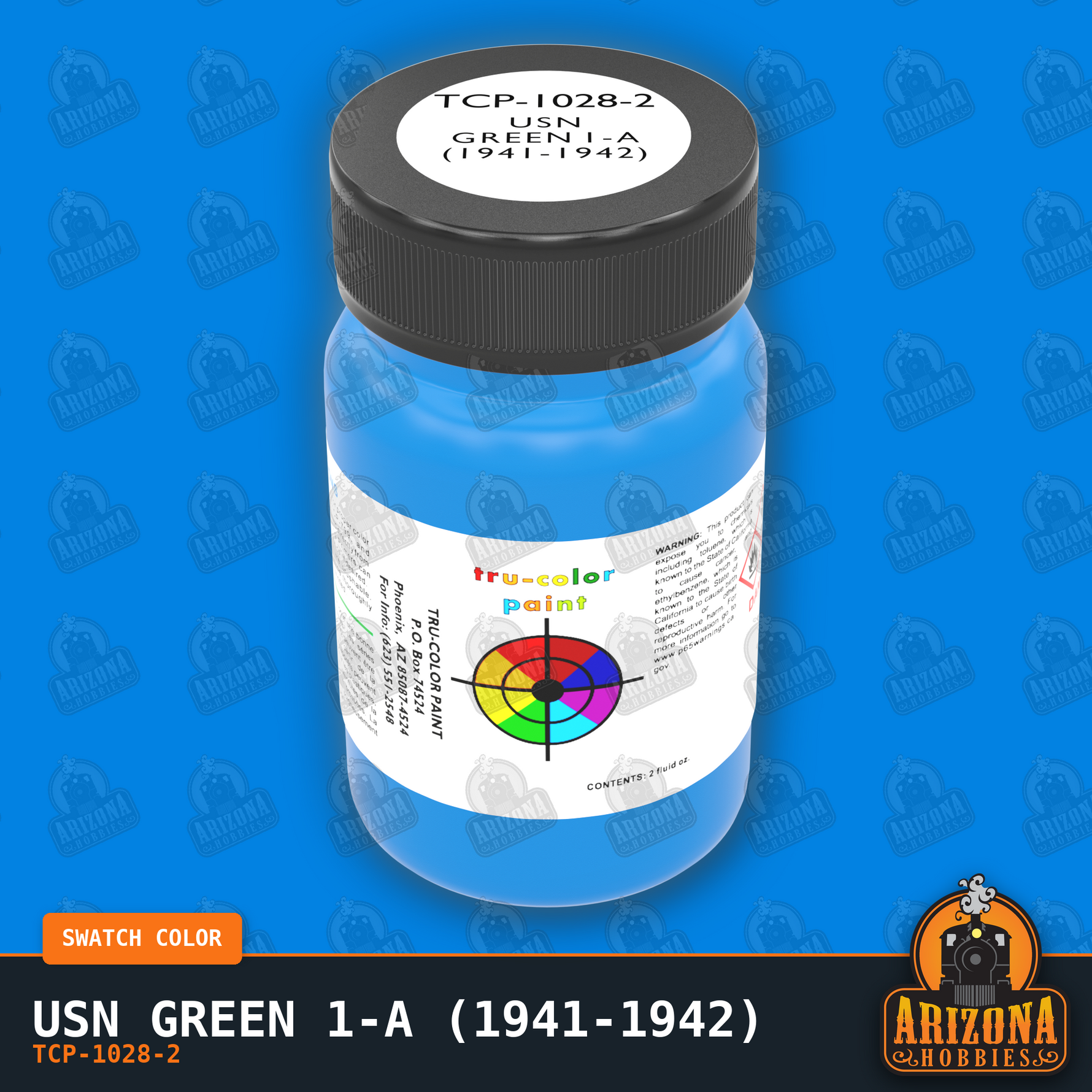U.S. Navy GREEN 1-A (1941-1942) 2-oz bottle (Air-brush) Tru-Color Paint SPECIAL ORDER ONLY