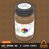 U.S. Navy BROWN No. 4 (1944-1945) 2-oz bottle (Air-brush) Tru-Color Paint SPECIAL ORDER ONLY