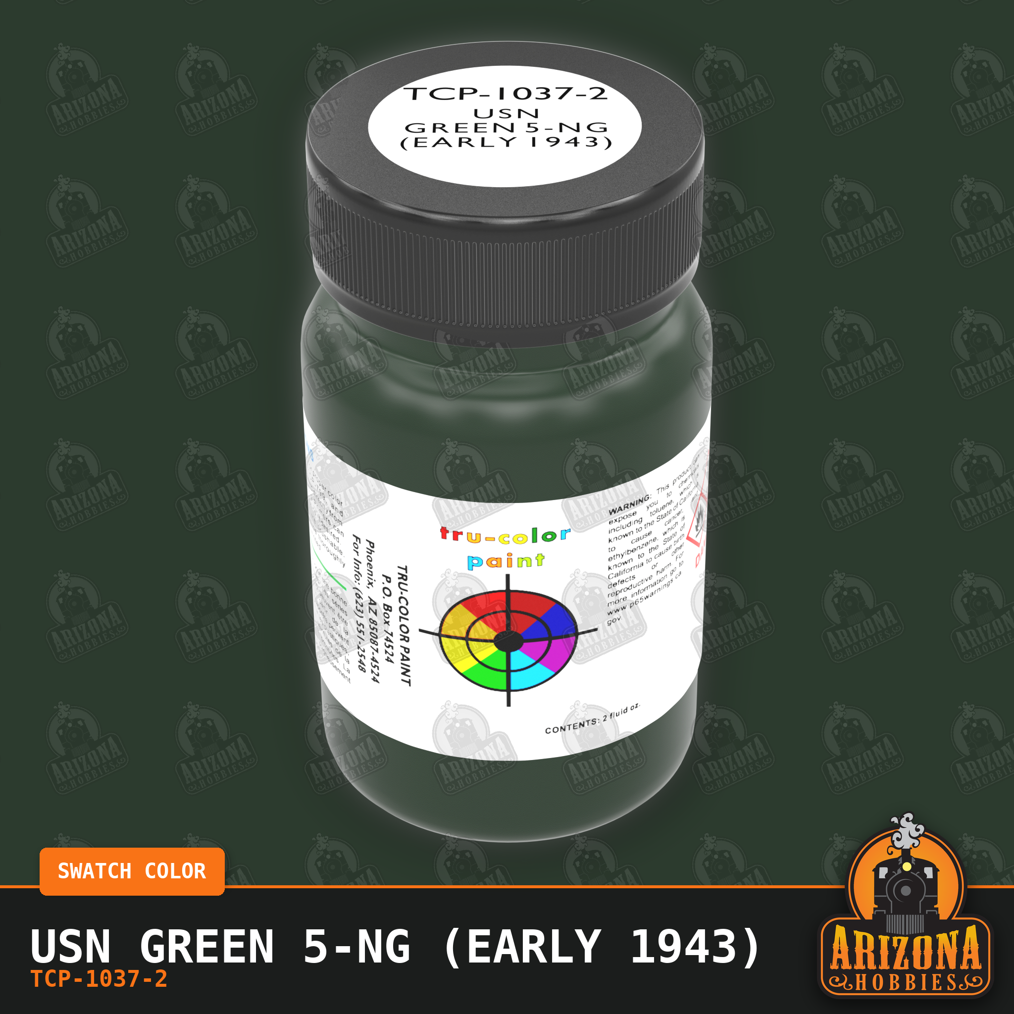 U.S. Navy GREEN 5-NG (early 1943) 2-oz bottle (Air-brush) Tru-Color Paint SPECIAL ORDER ONLY