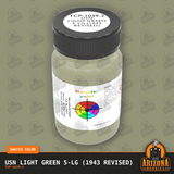 U.S. Navy LIGHT GREEN 5-LG (1943 revised) 2-oz bottle (Air-brush) Tru-Color Paint SPECIAL ORDER ONLY