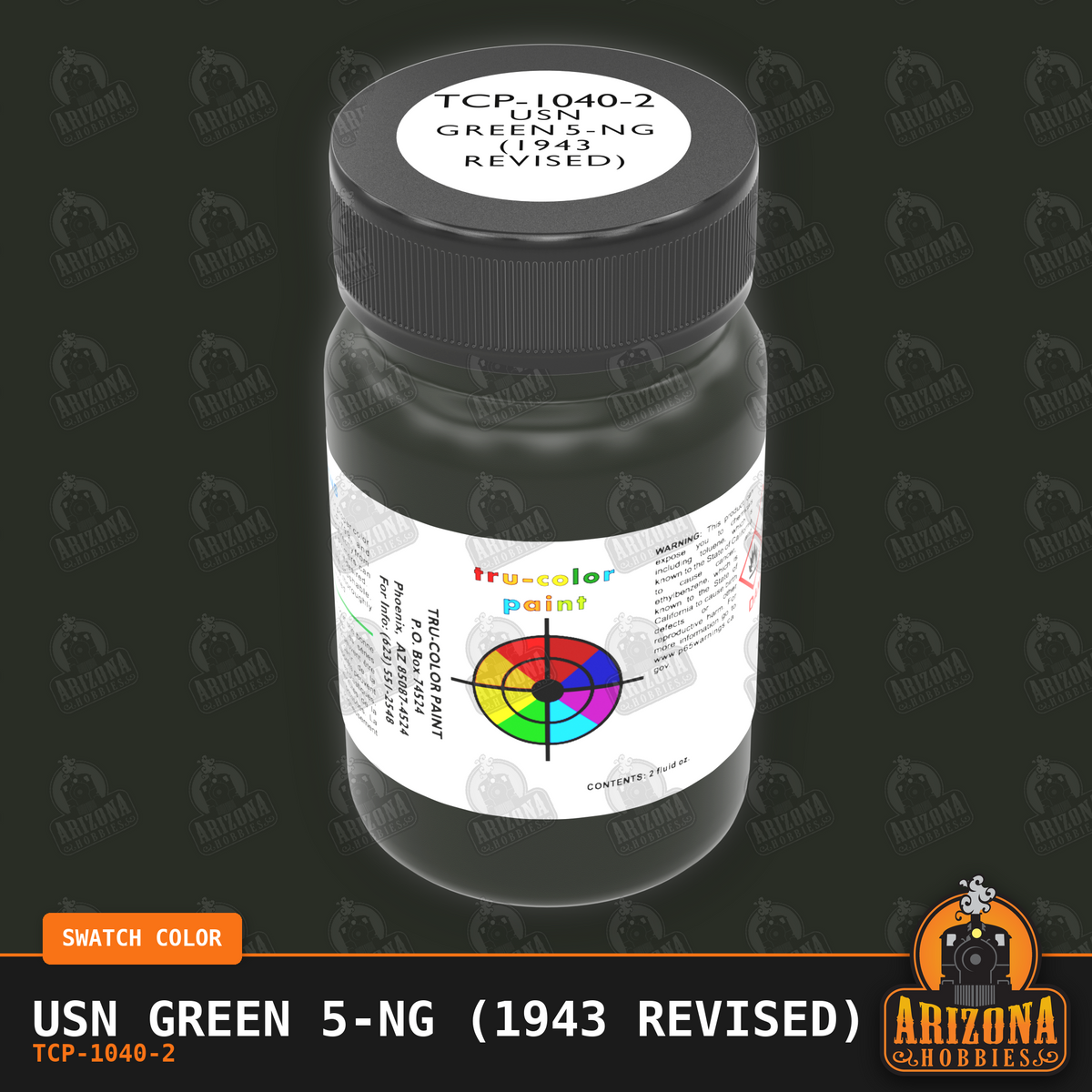 U.S. Navy GREEN 5-NG (1943 revised) 2-oz bottle (Air-brush) Tru-Color Paint SPECIAL ORDER ONLY