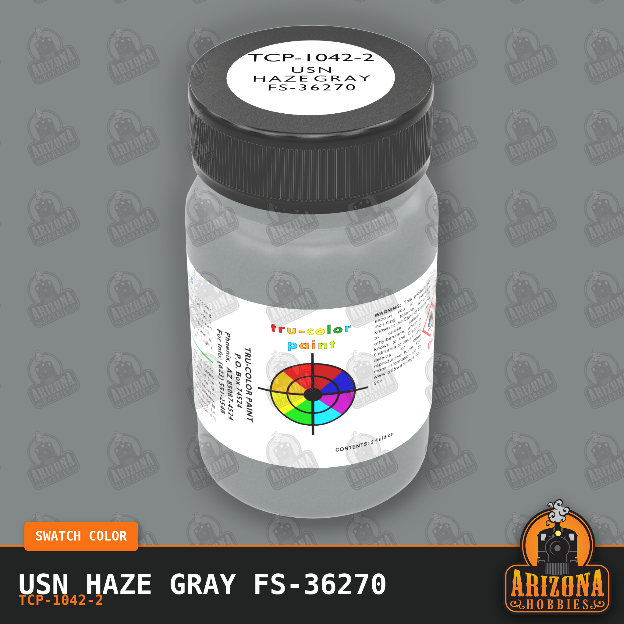 U.S. Navy MODERN HAZE GRAY FS-36270 2-oz bottle (Air-brush) Tru-Color Paint SPECIAL ORDER ONLY