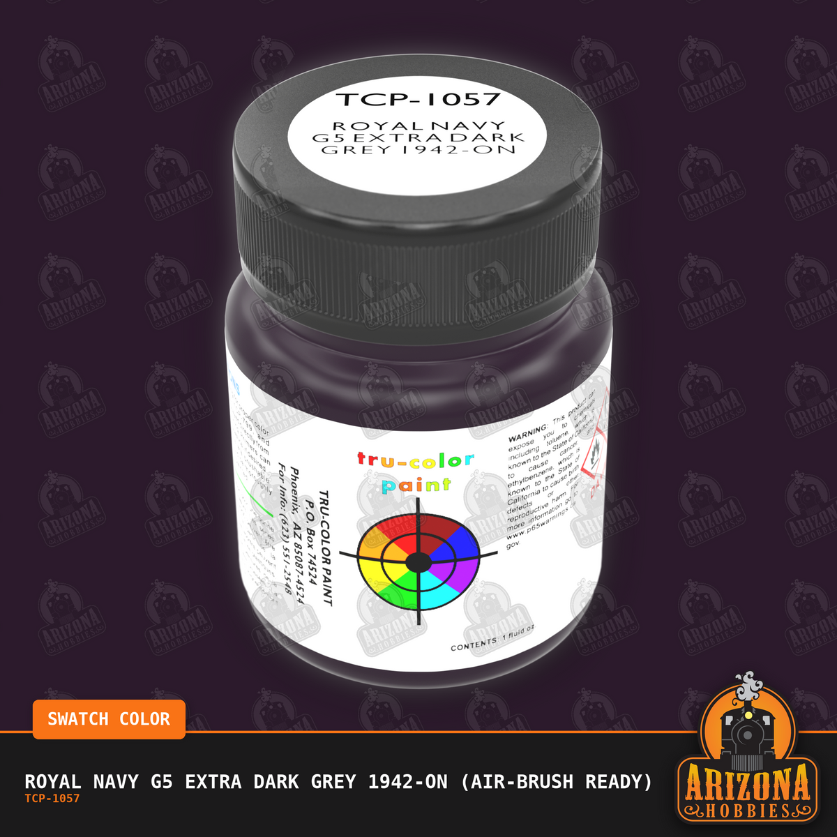 Royal Navy G5 EXTRA DARK GREY 1942-on 1-oz bottle (Air-brush) Tru-Color Paint
